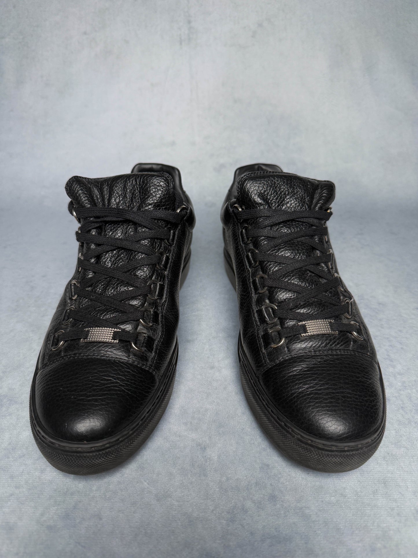 Balenciaga Arena Low Full Grain Leather Black (41)