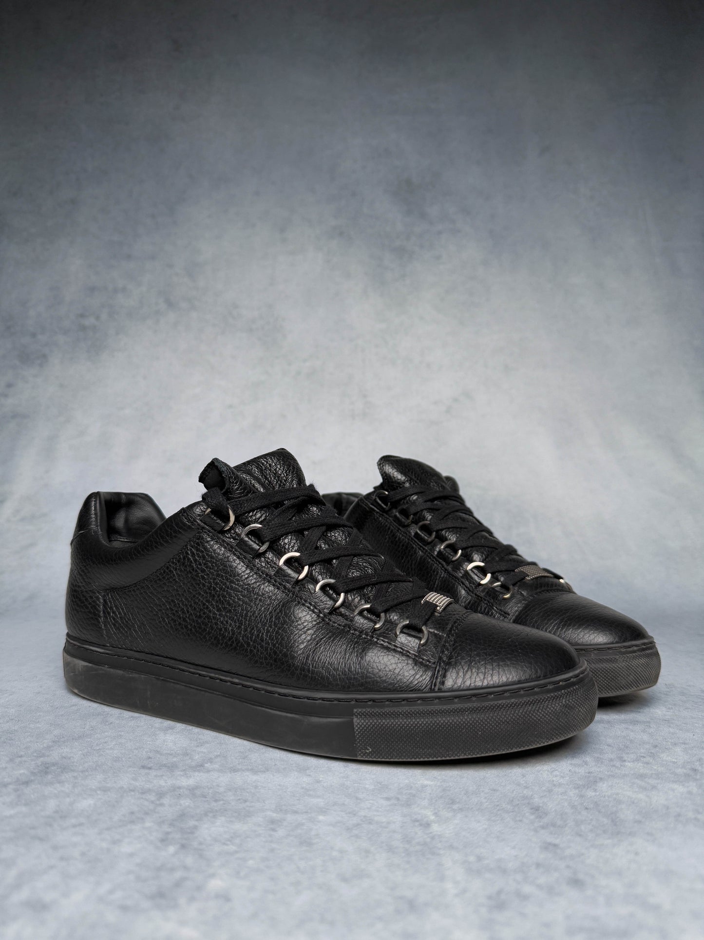 Balenciaga Arena Low Full Grain Leather Black (41)