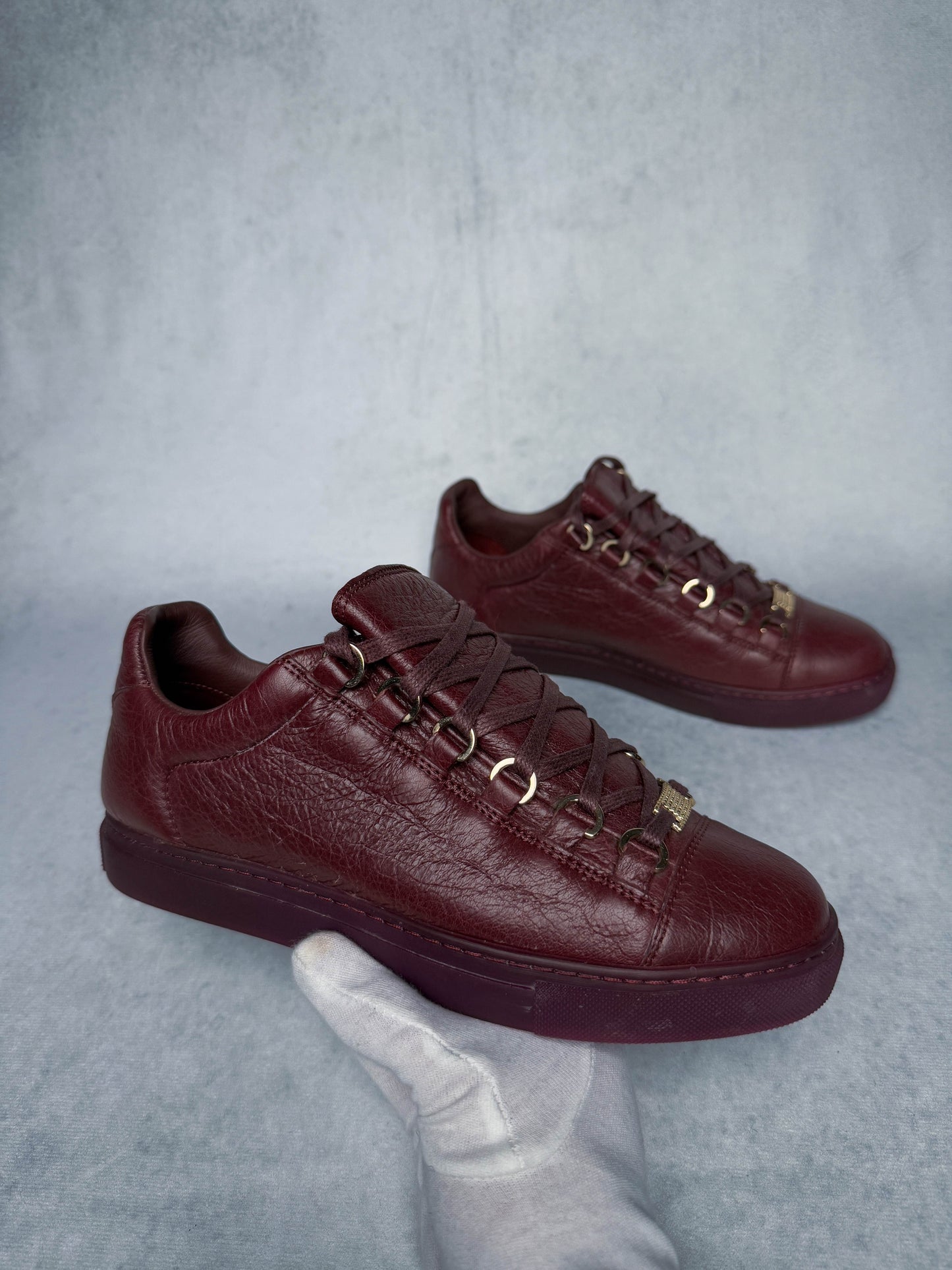 Balenciaga Arena Low Burgundy Red (37)