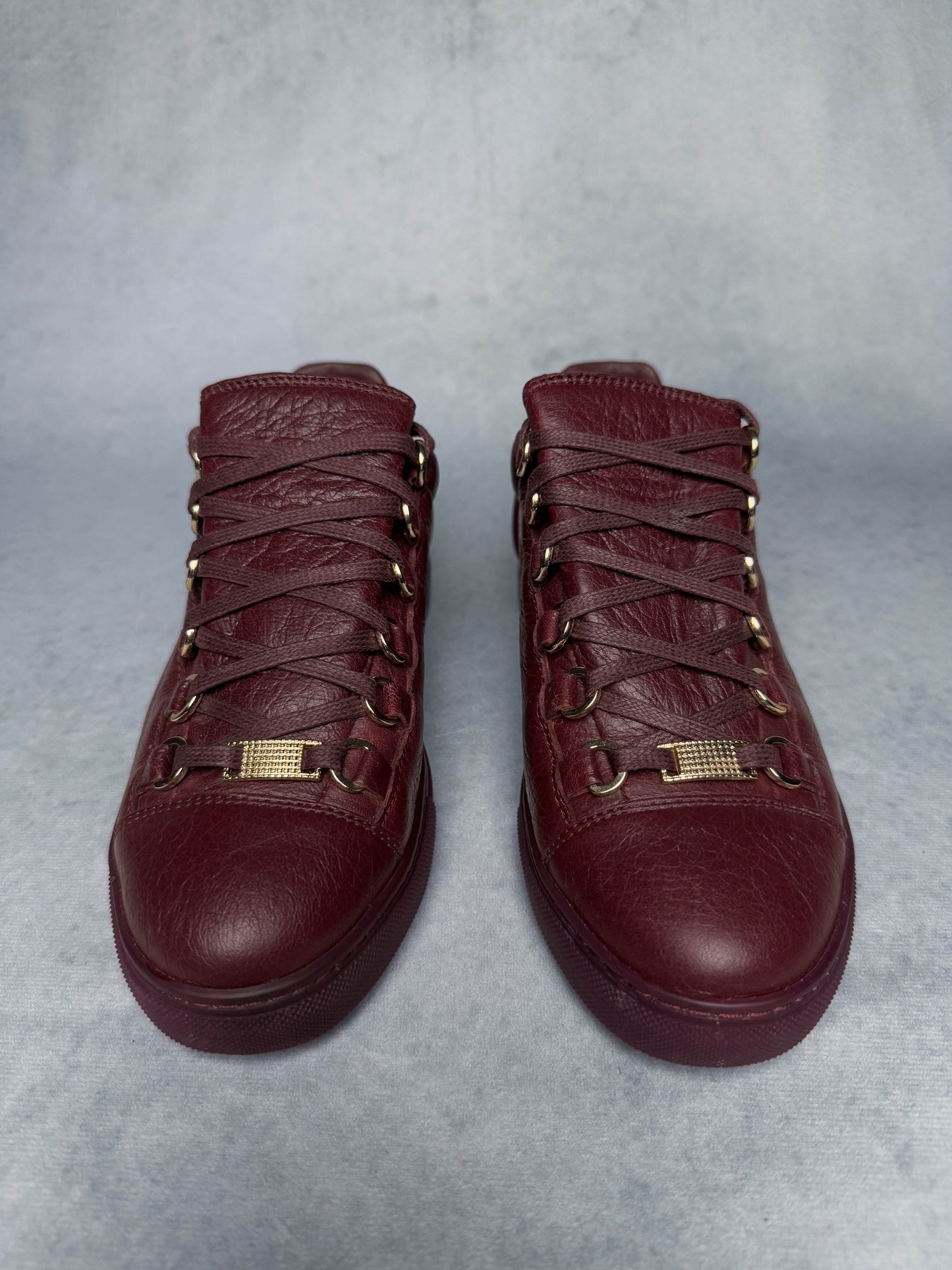 Balenciaga Arena Low Burgundy Red (37)