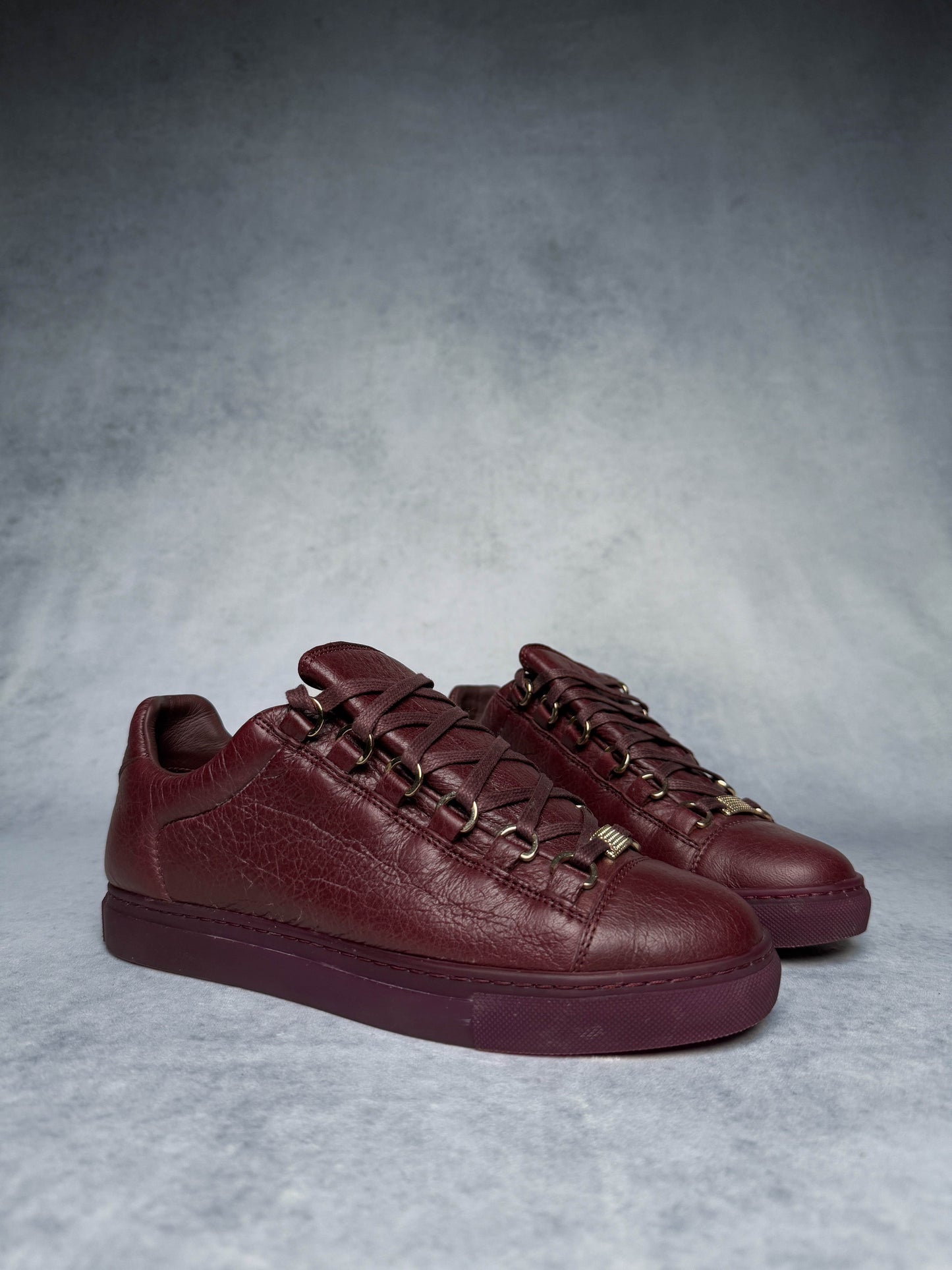 Balenciaga Arena Low Burgundy Red (37)
