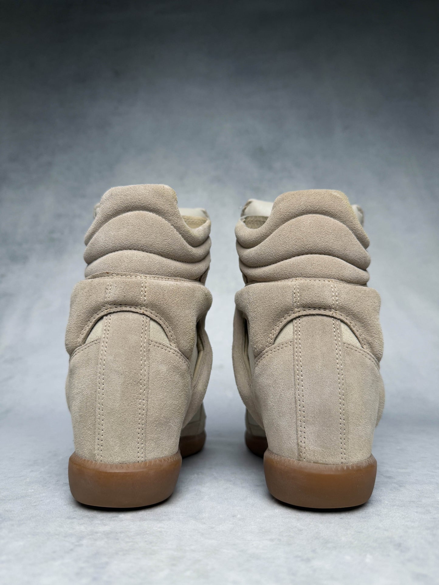 Isabel Marant Bekett Wedge Sneaker Beige/White (37)
