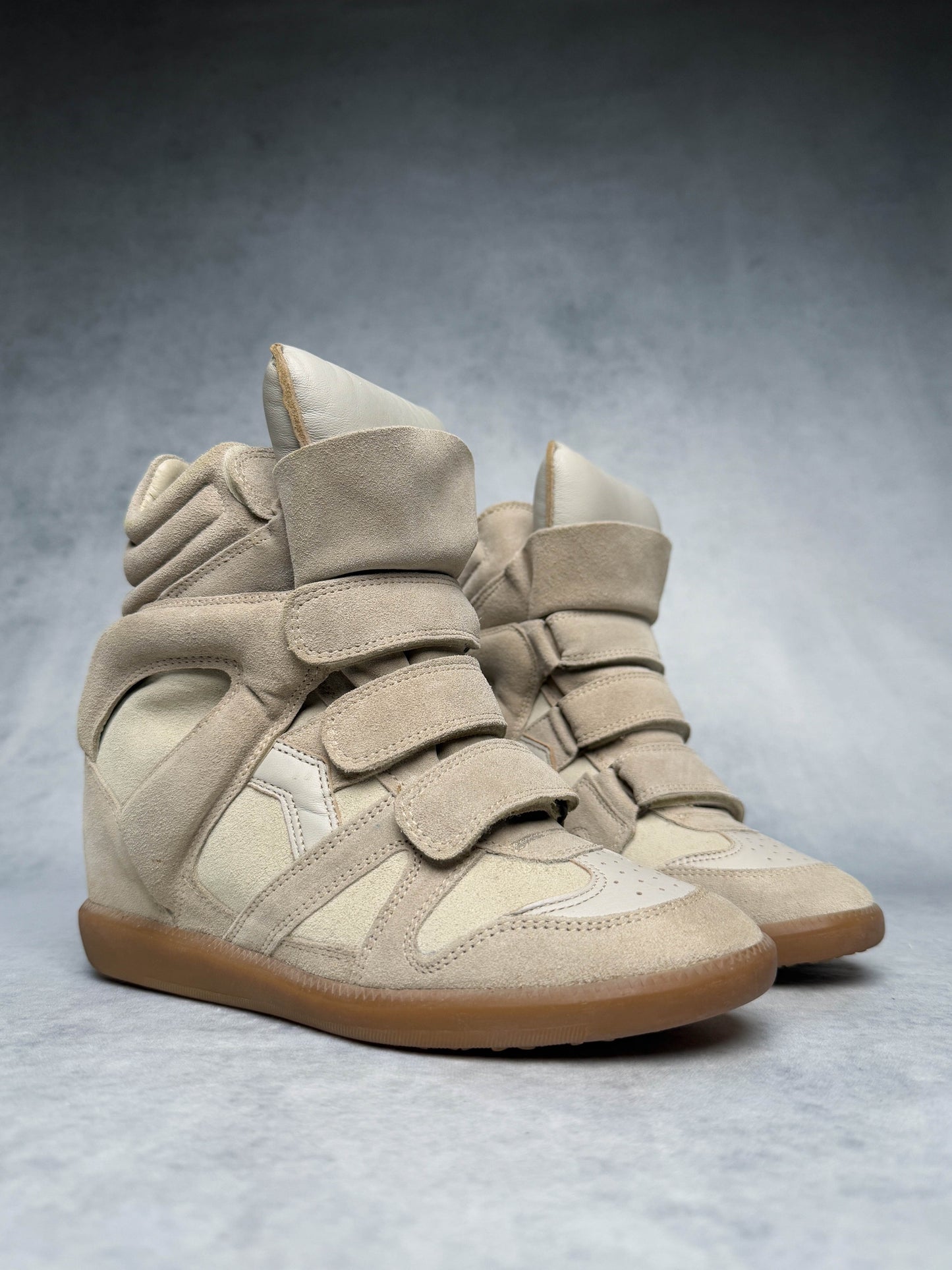 Isabel Marant Bekett Wedge Sneaker Beige/White (37)