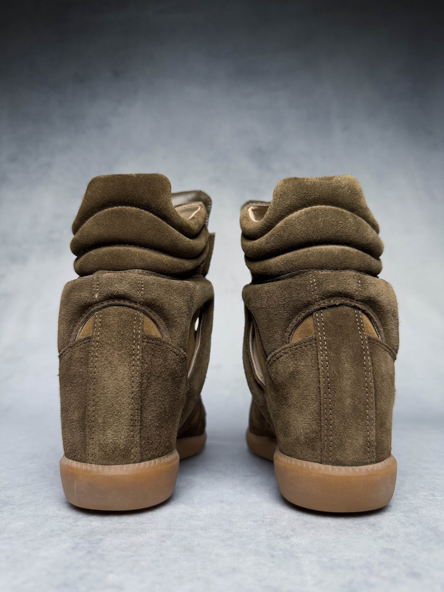 Isabel Marant Bekett Wedge Sneaker Khaki (37)