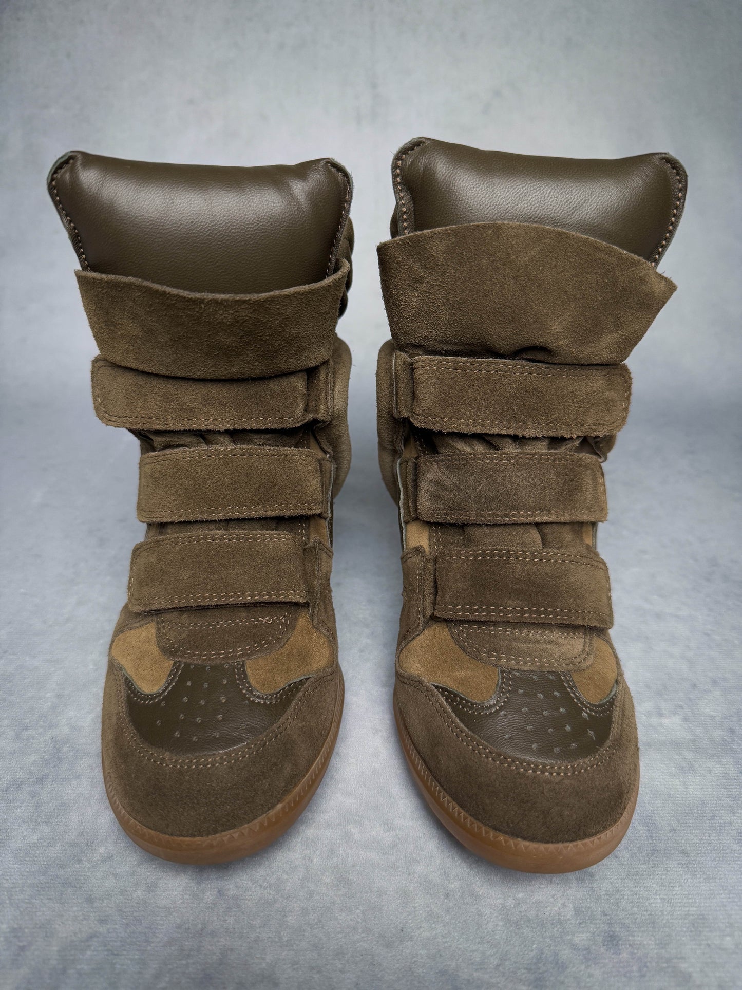 Isabel Marant Bekett Wedge Sneaker Khaki (37)