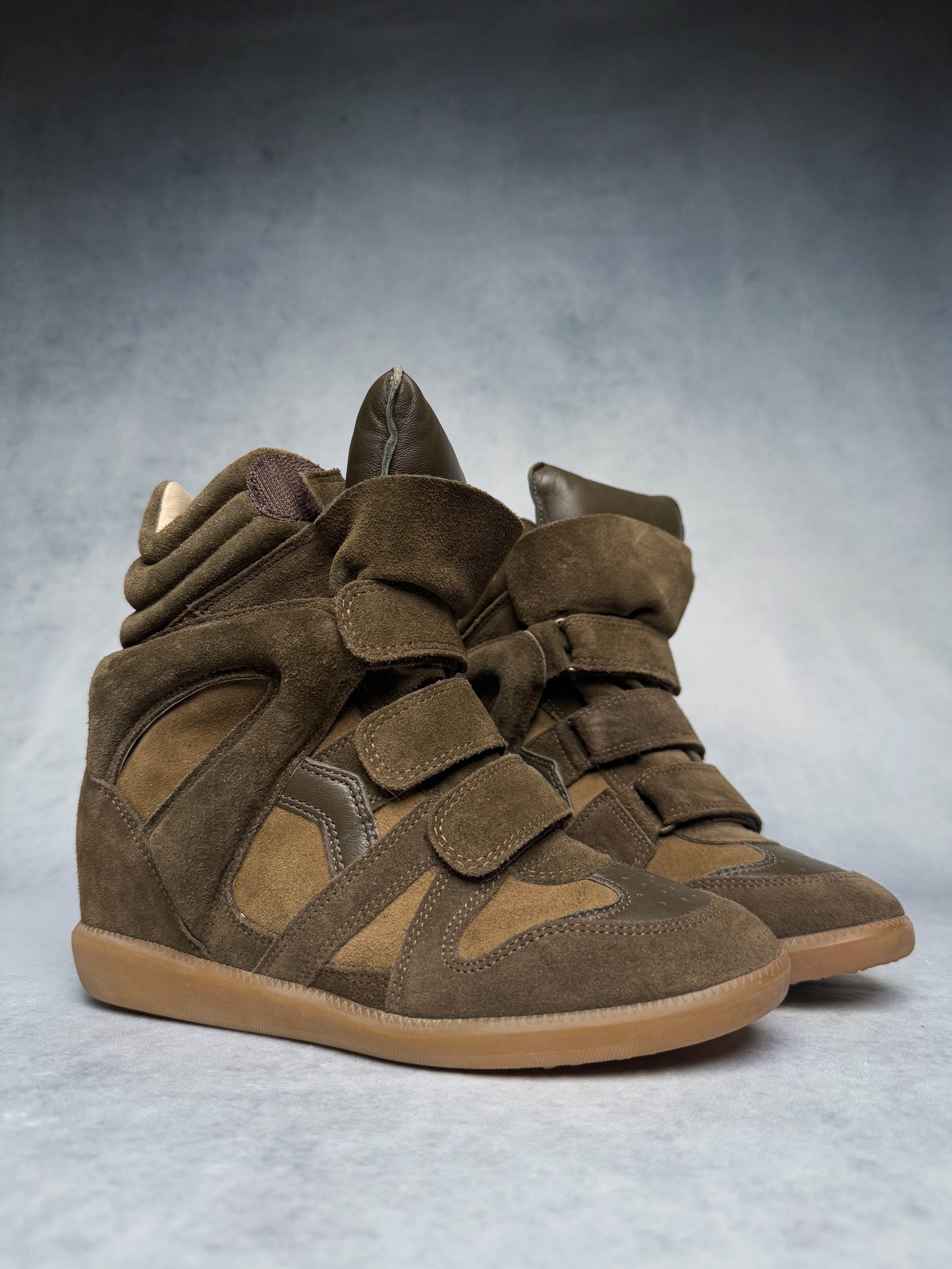 Isabel Marant Bekett Wedge Sneaker Khaki (37)