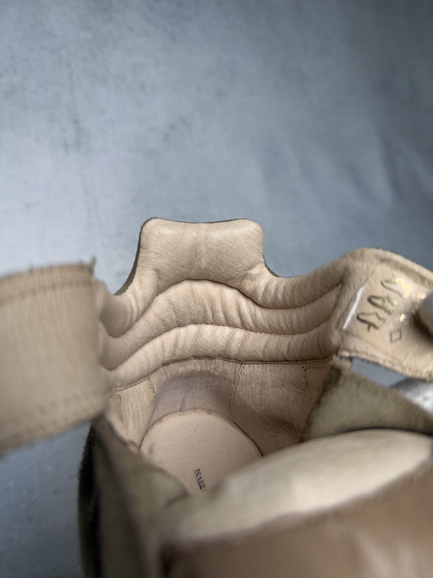 Isabel Marant Bekett Wedge Sneaker Taupe (37)