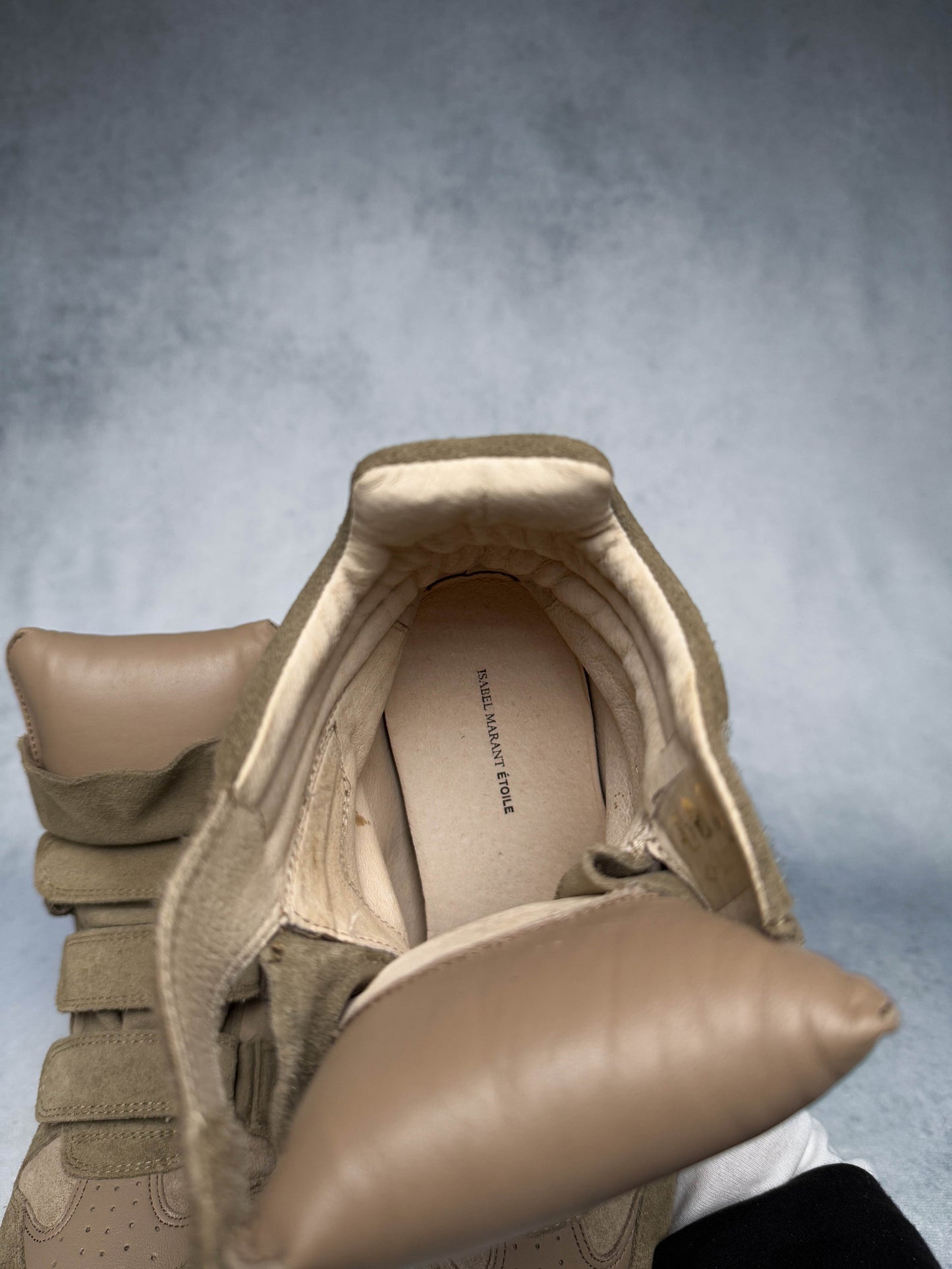 Isabel Marant Bekett Wedge Sneaker Taupe (37)