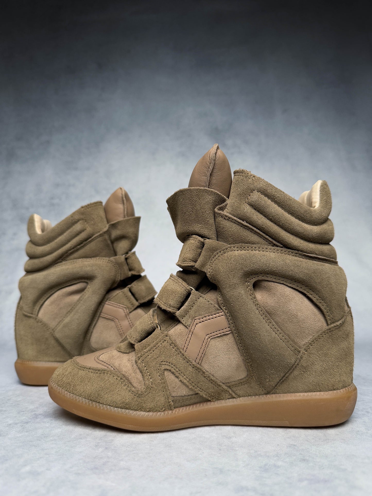 Isabel Marant Bekett Wedge Sneaker Taupe (37)