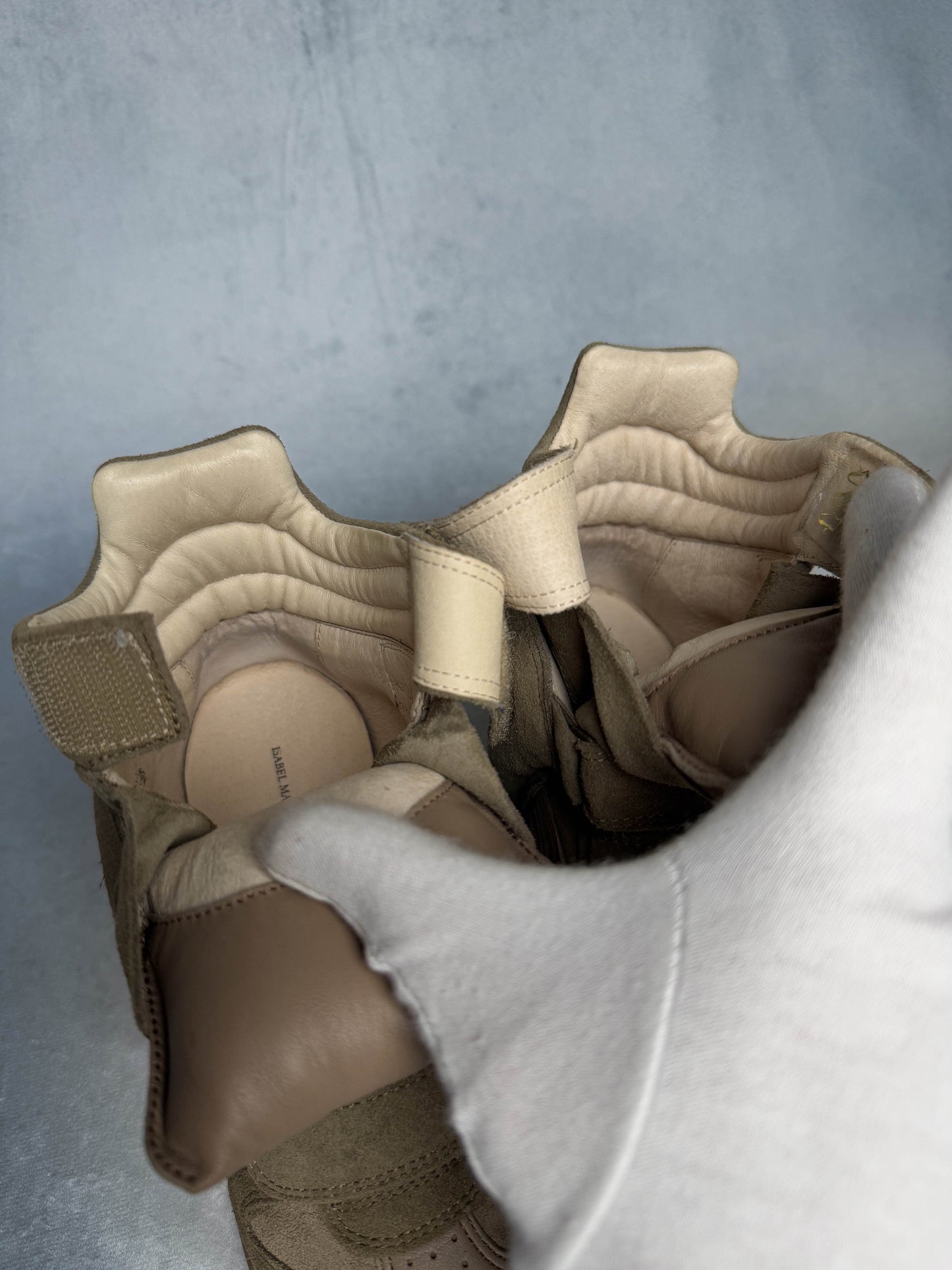 Isabel Marant Bekett Wedge Sneaker Taupe (37)