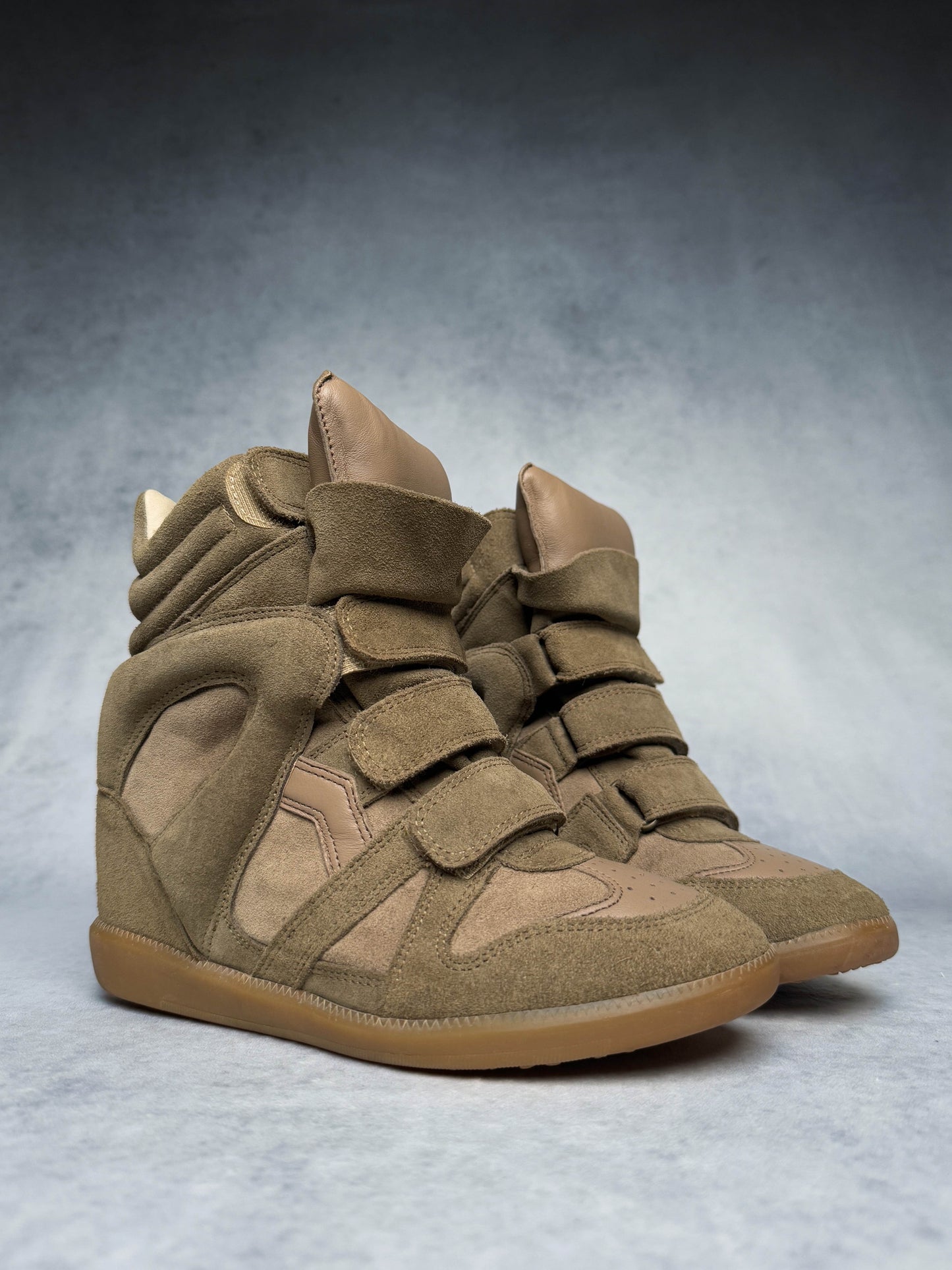 Isabel Marant Bekett Wedge Sneaker Taupe (37)