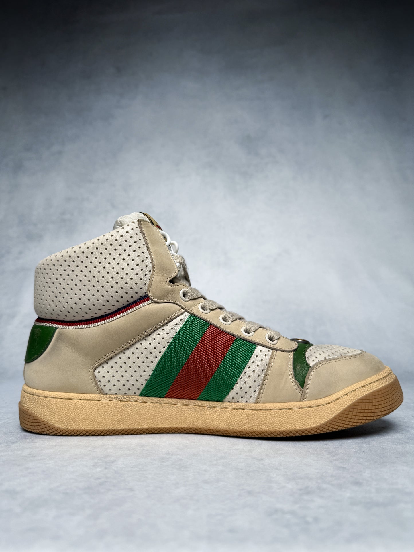 Gucci Screener High-Top Distressed (38.5)