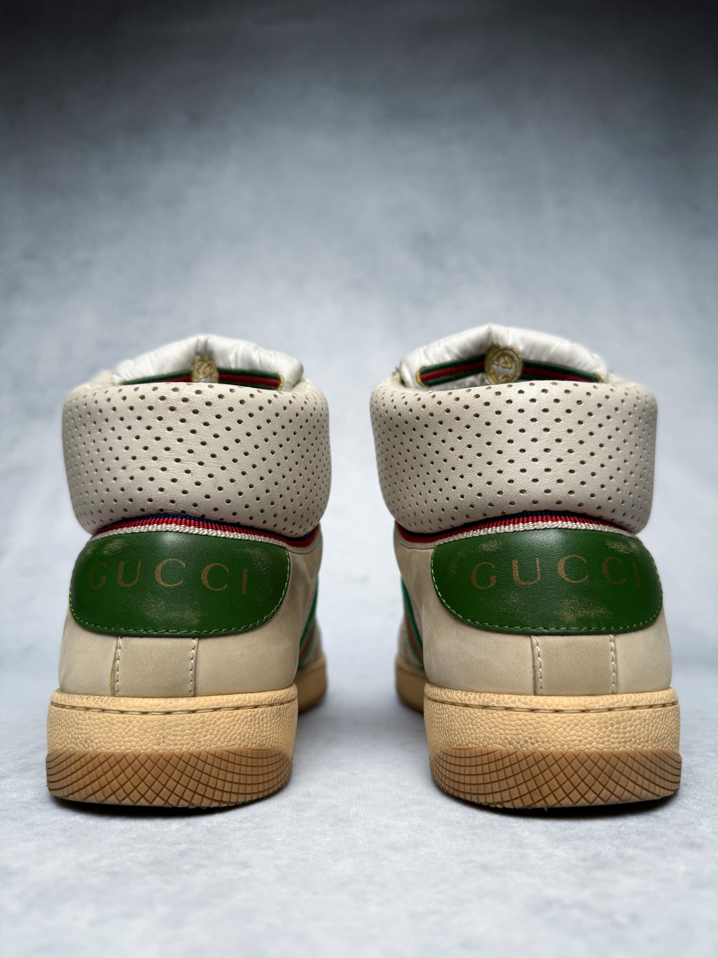 Gucci Screener High-Top Distressed (38.5)
