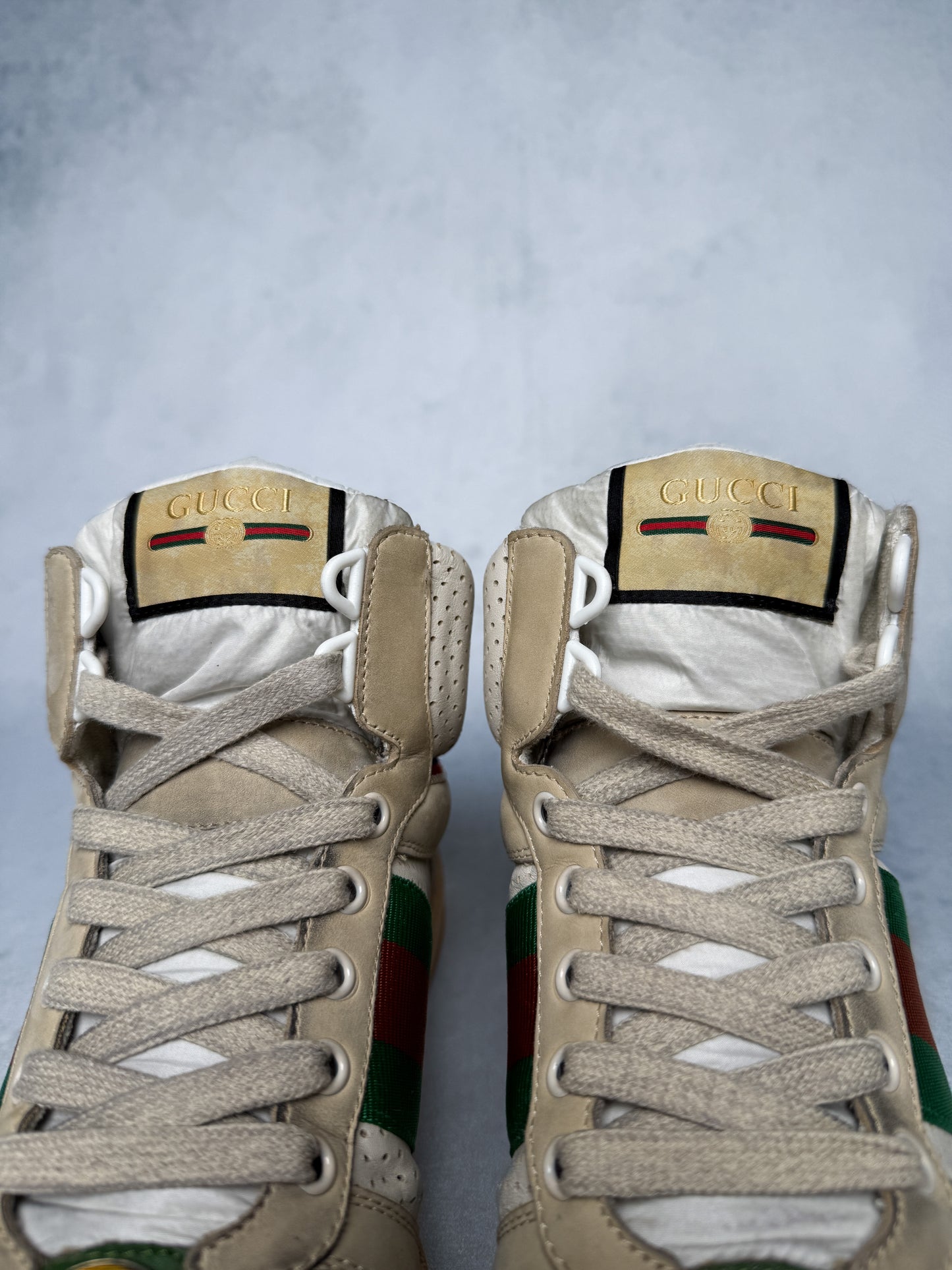 Gucci Screener High-Top Distressed (38.5)