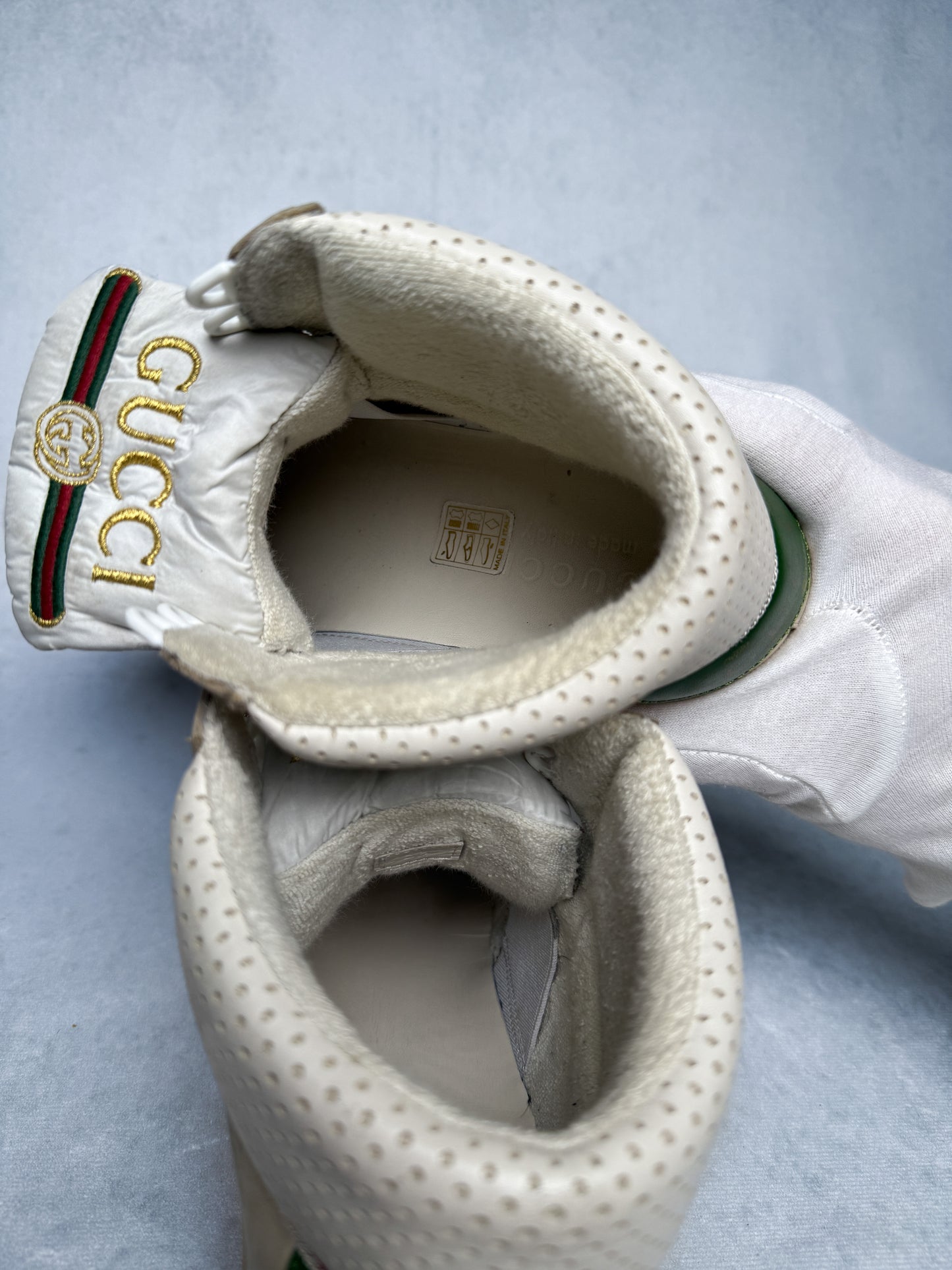 Gucci Screener High-Top Distressed (38.5)