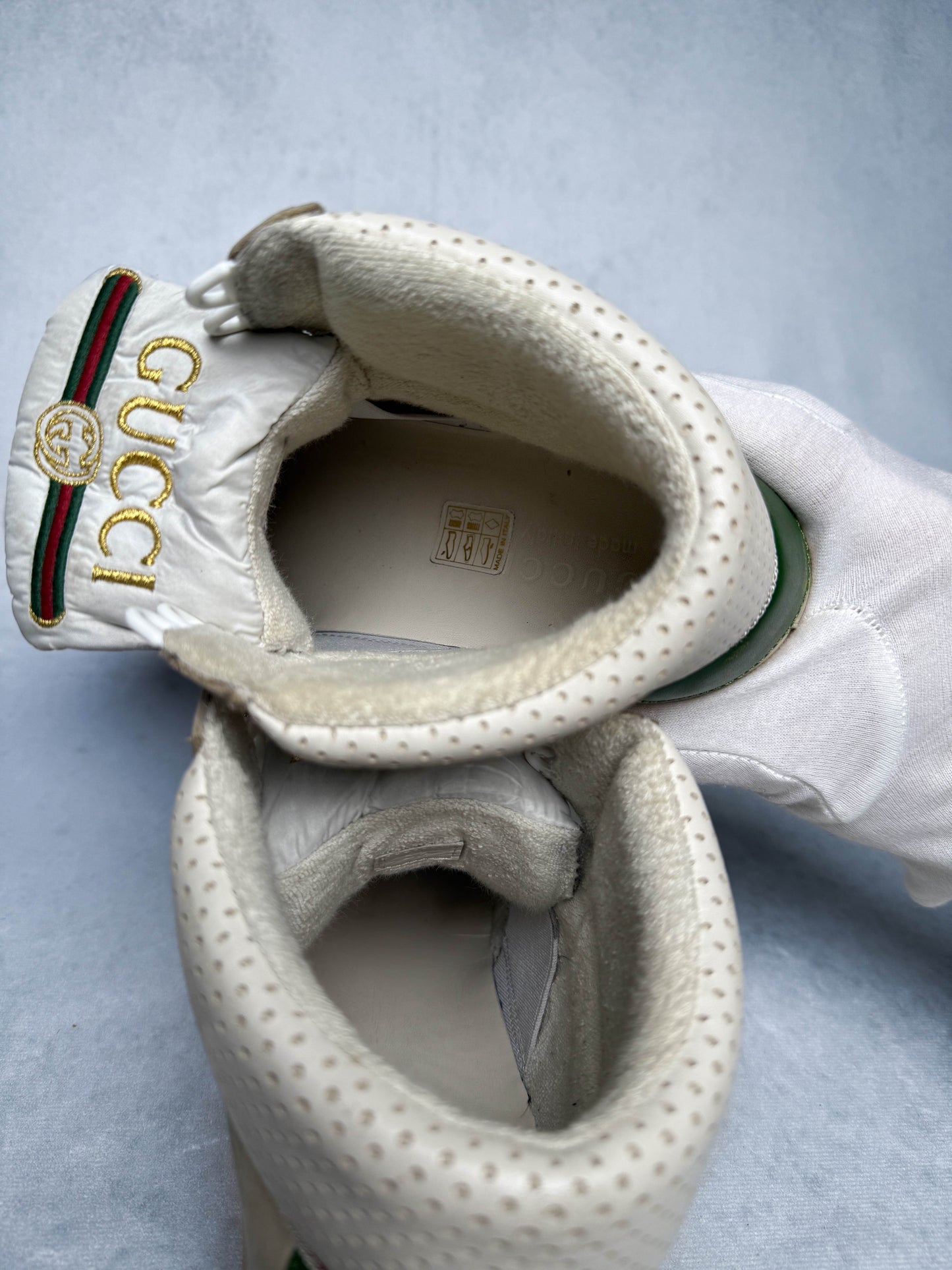 Gucci Screener High-Top Distressed (38.5)