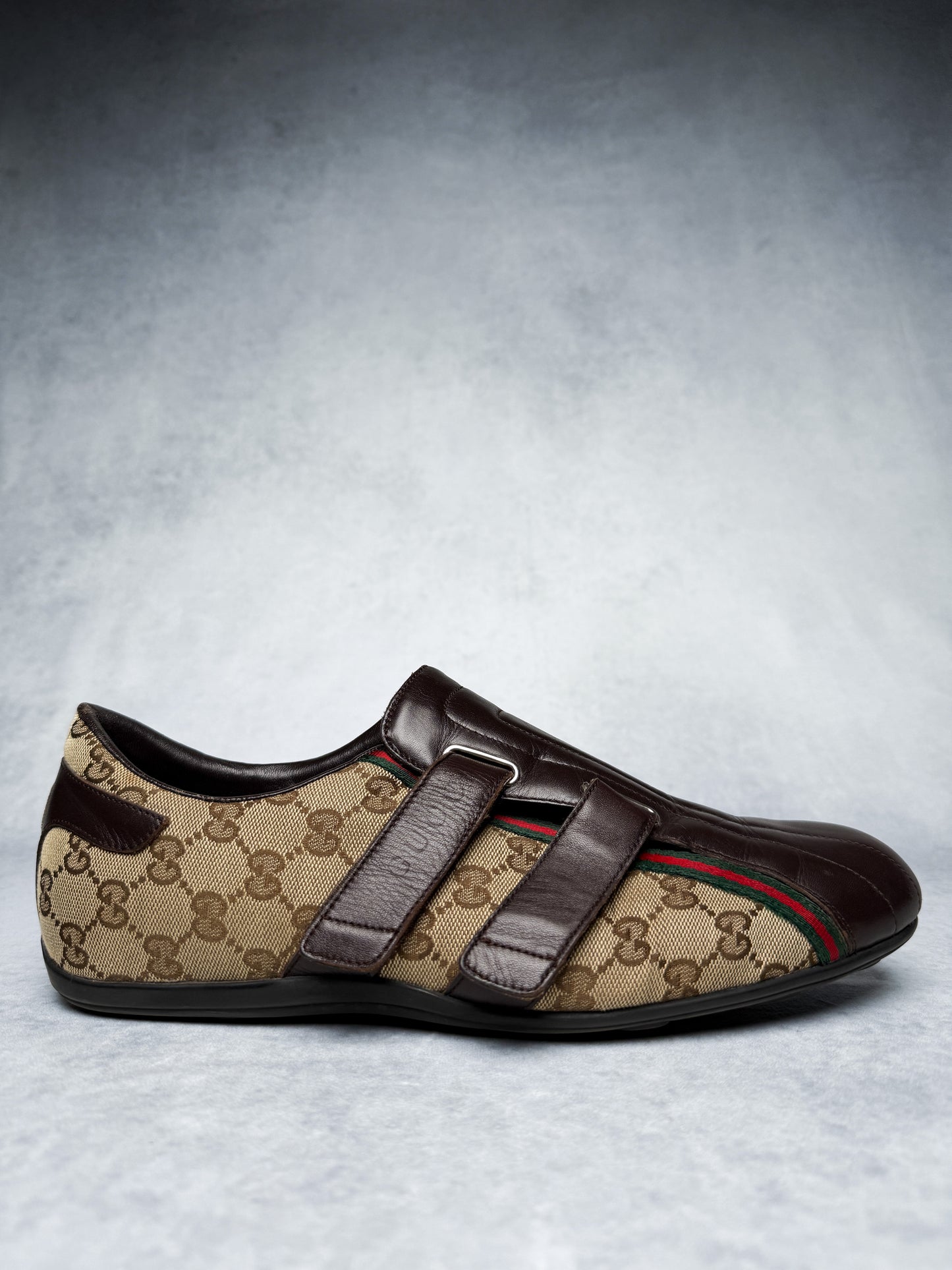 Gucci Vintage Monogram Sneaker Leather/Canvas Brown (45)