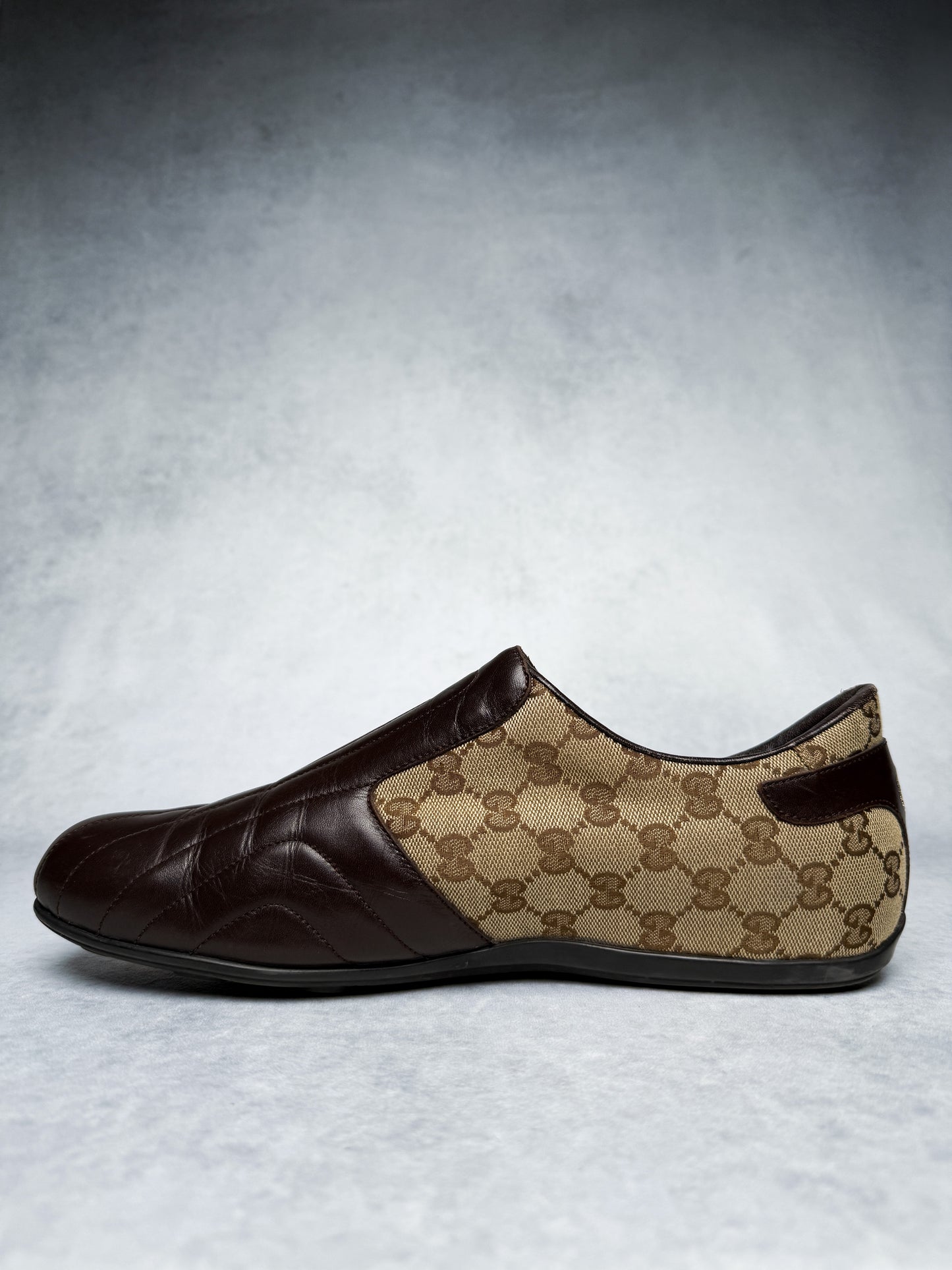 Gucci Vintage Monogram Sneaker Leather/Canvas Brown (45)