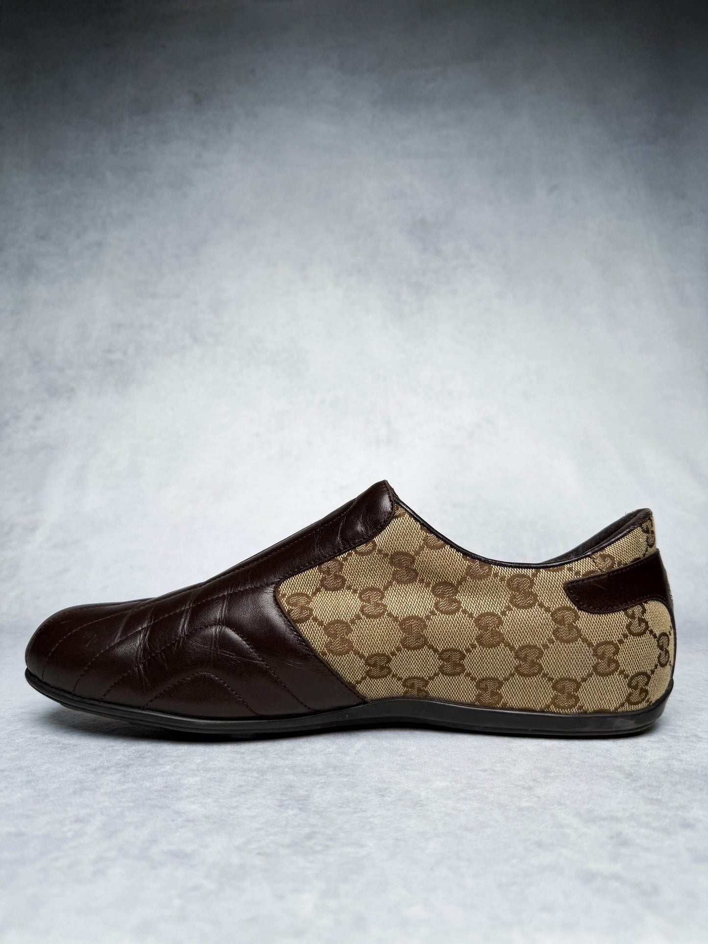Gucci Vintage Monogram Sneaker Leather/Canvas Brown (45)