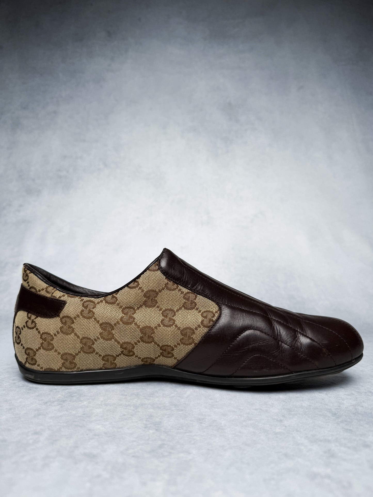 Gucci Vintage Monogram Sneaker Leather/Canvas Brown (45)