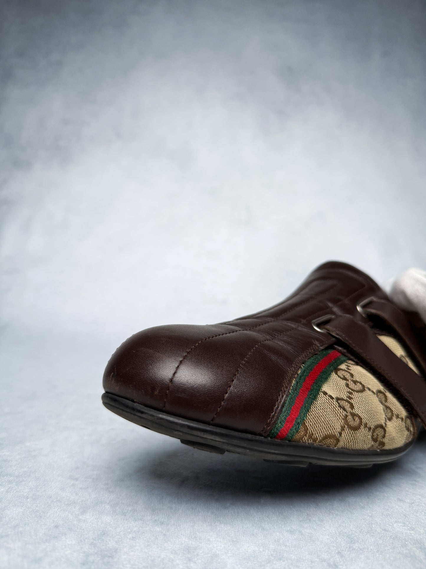 Gucci Vintage Monogram Sneaker Leather/Canvas Brown (45)