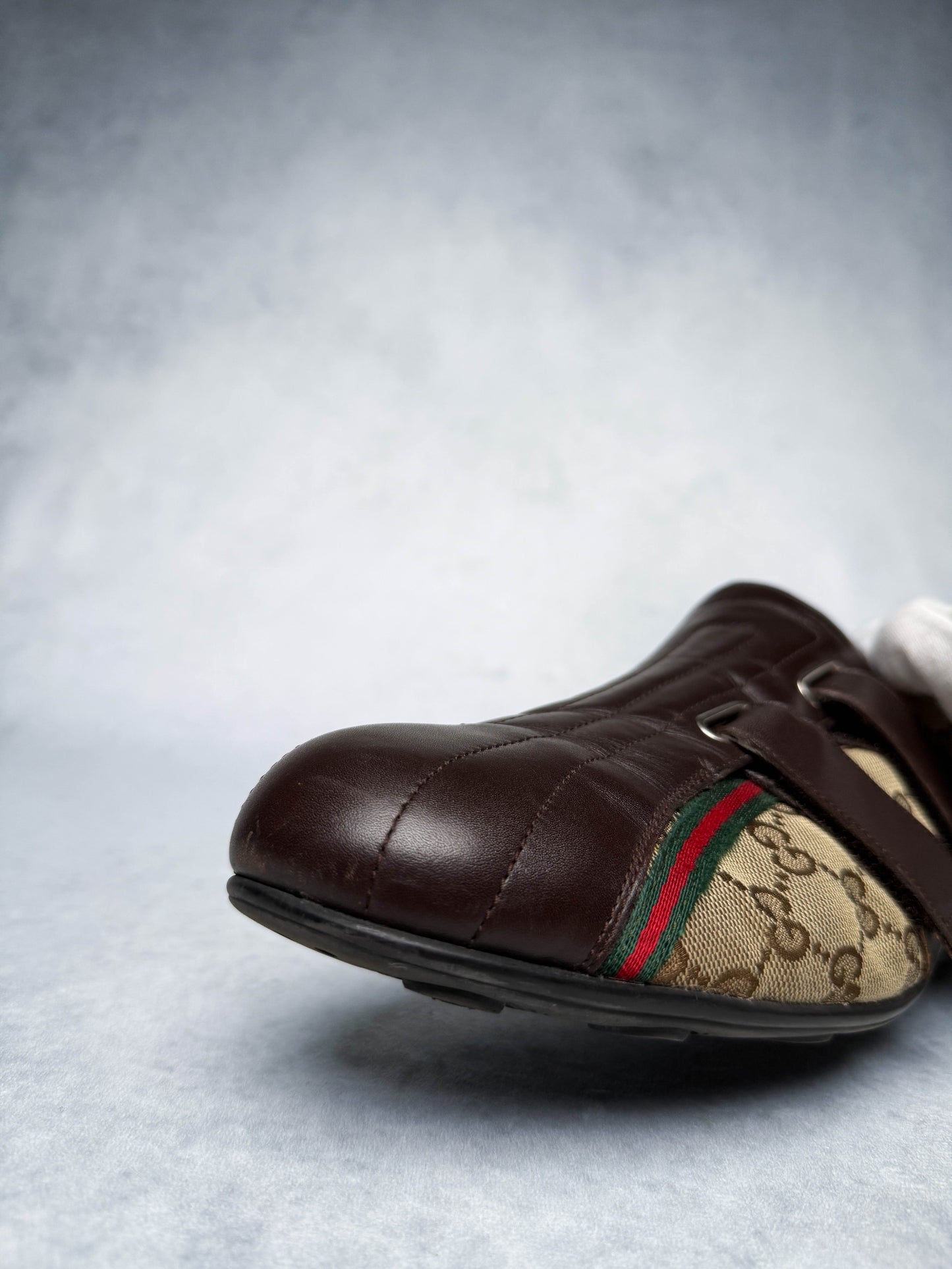 Gucci Vintage Monogram Sneaker Leather/Canvas Brown (45)