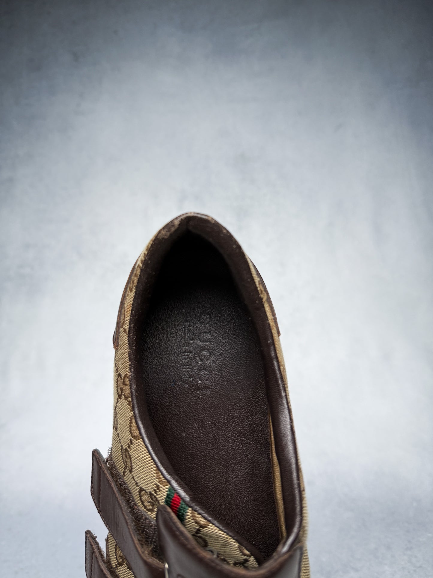 Gucci Vintage Monogram Sneaker Leather/Canvas Brown (45)