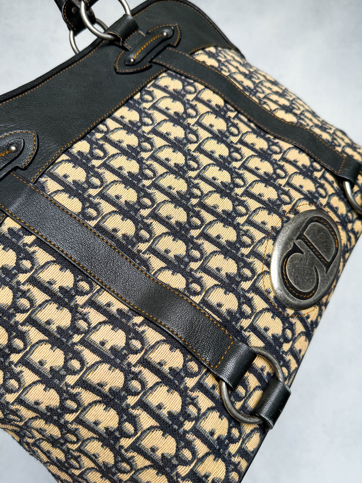 Dior Vintage Trotter Bag Oblique Monogram