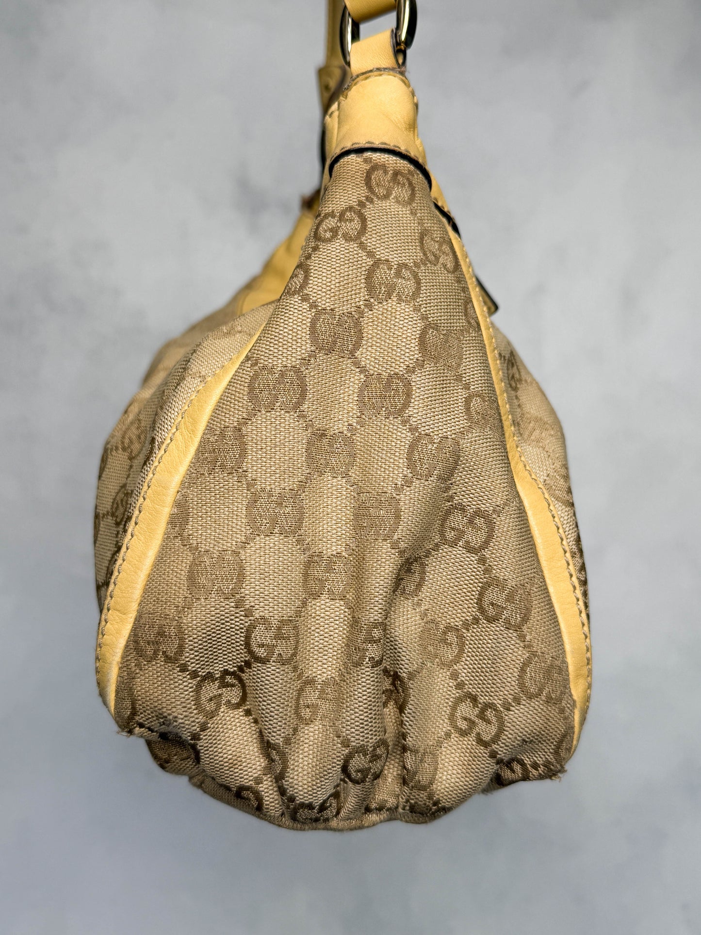 Gucci Vintage Abbey D-Ring Bag Leather/Canvas