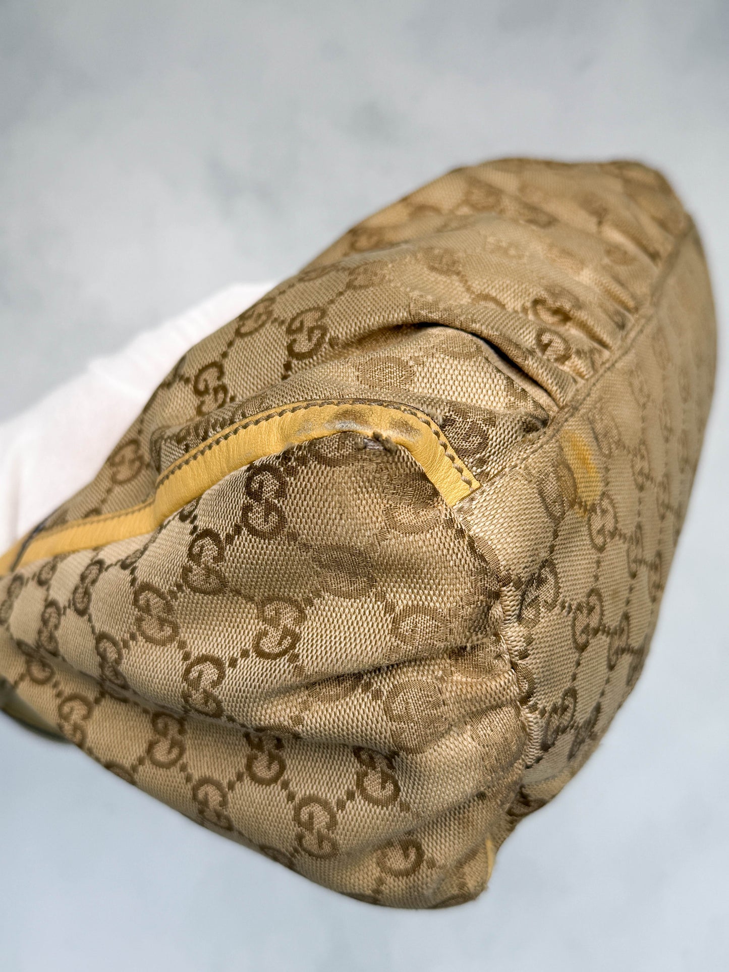 Gucci Vintage Abbey D-Ring Bag Leather/Canvas