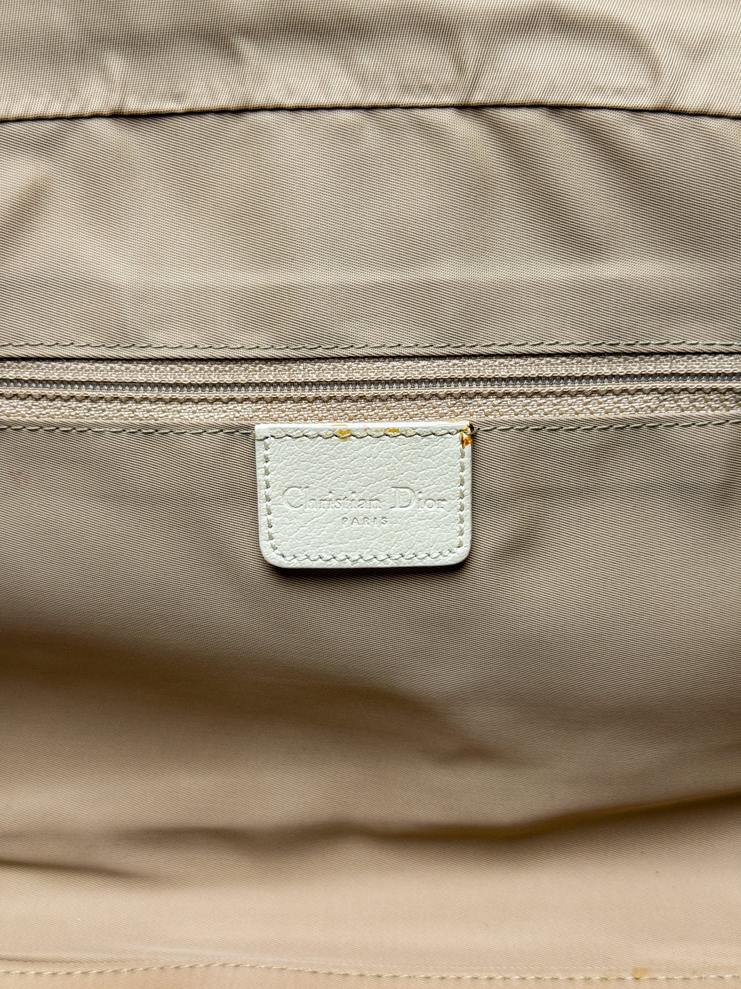 Dior 2005 Diorissimo Floral Embroidered Trotter Bag
