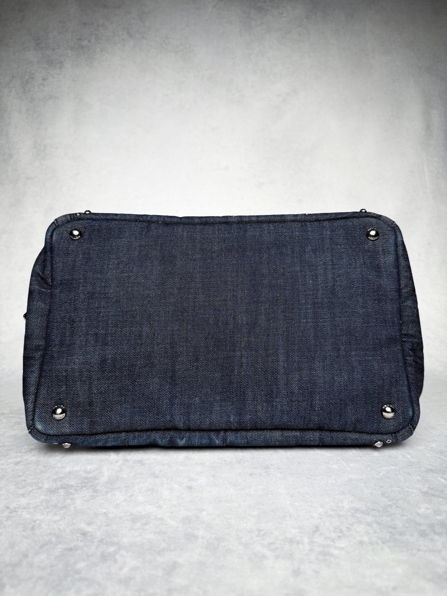 Prada Canapa Denim Tote Bag