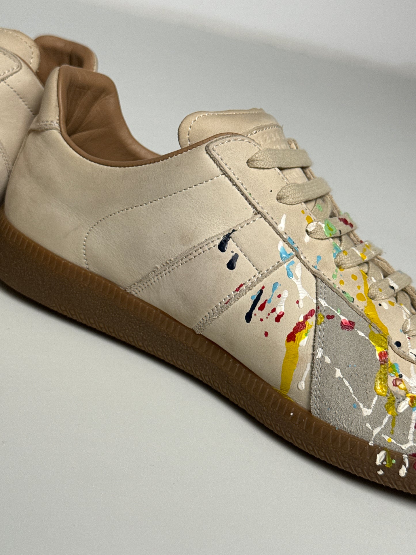 Maison Margiela 'Paint Splatter' GATs Nubuck Leather (40.5)