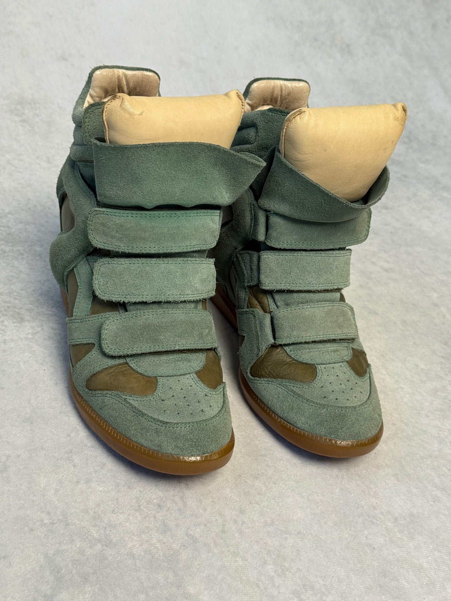Isabel Marant Bekett Wedge Sneaker Turquoise (39)
