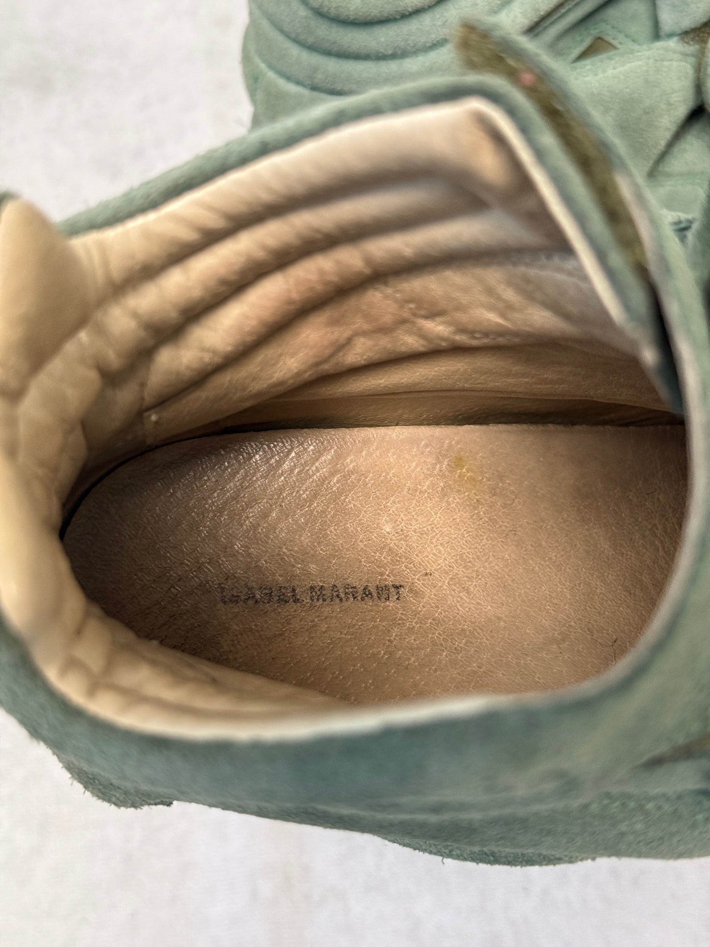 Isabel Marant Bekett Wedge Sneaker Turquoise (39)