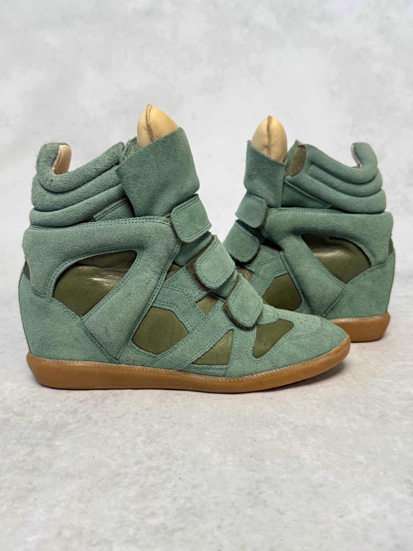 Isabel Marant Bekett Wedge Sneaker Turquoise (39)