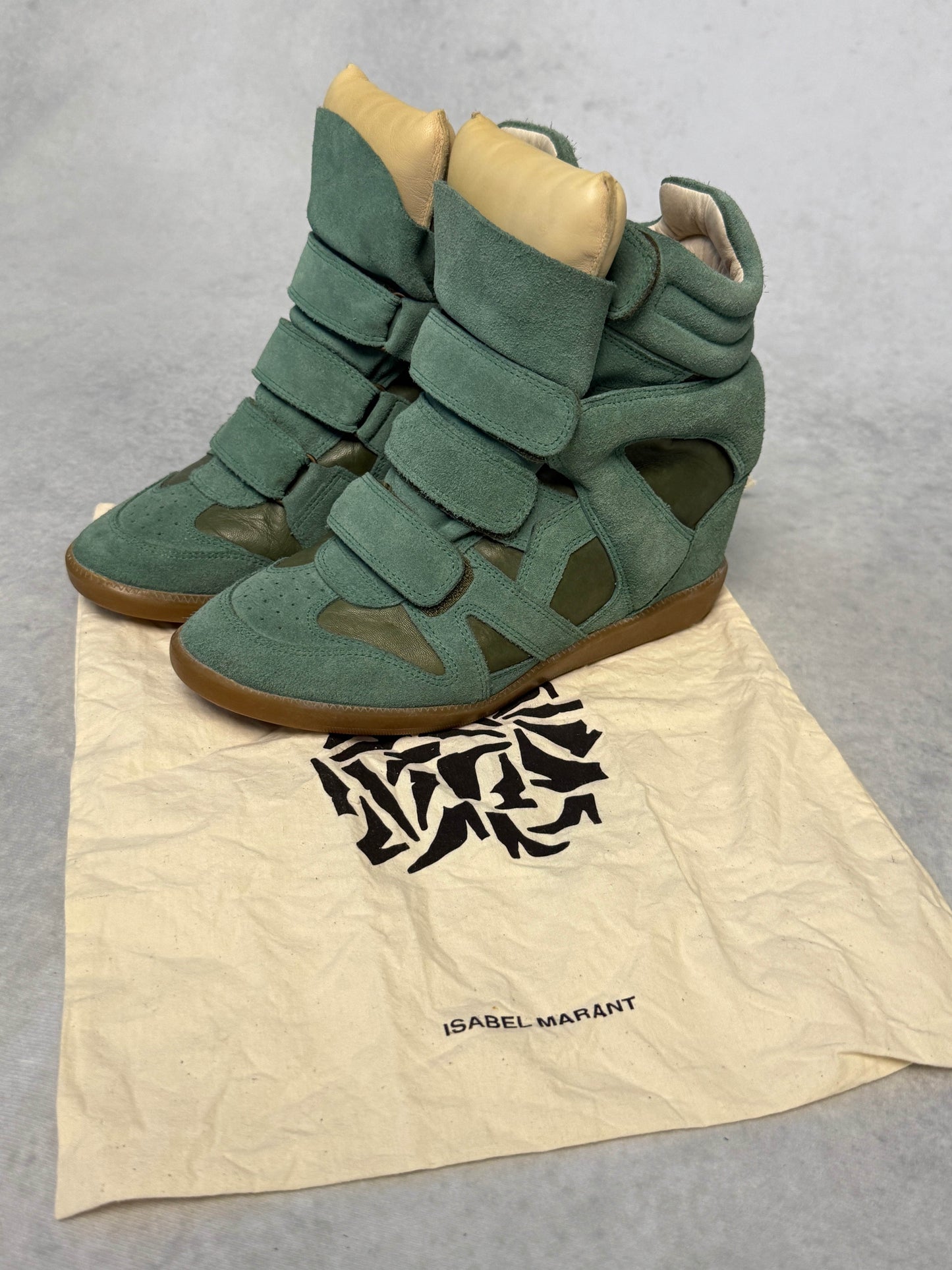 Isabel Marant Bekett Wedge Sneaker Turquoise (39)