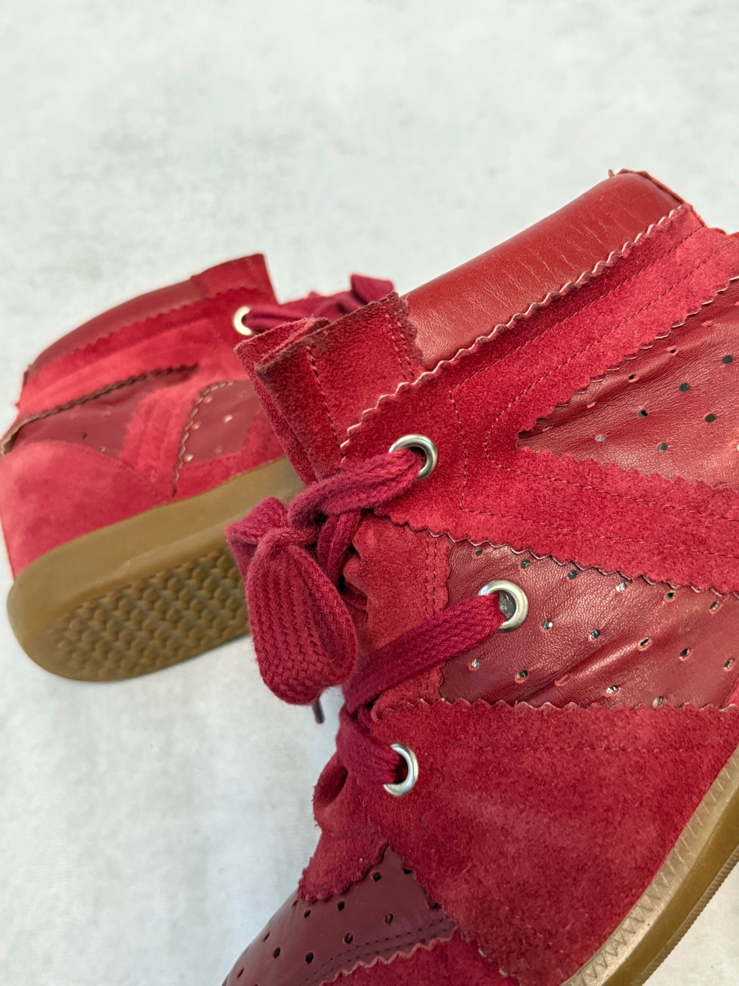 Isabel Marant Bobby Wedge Sneaker Burgundy (39)