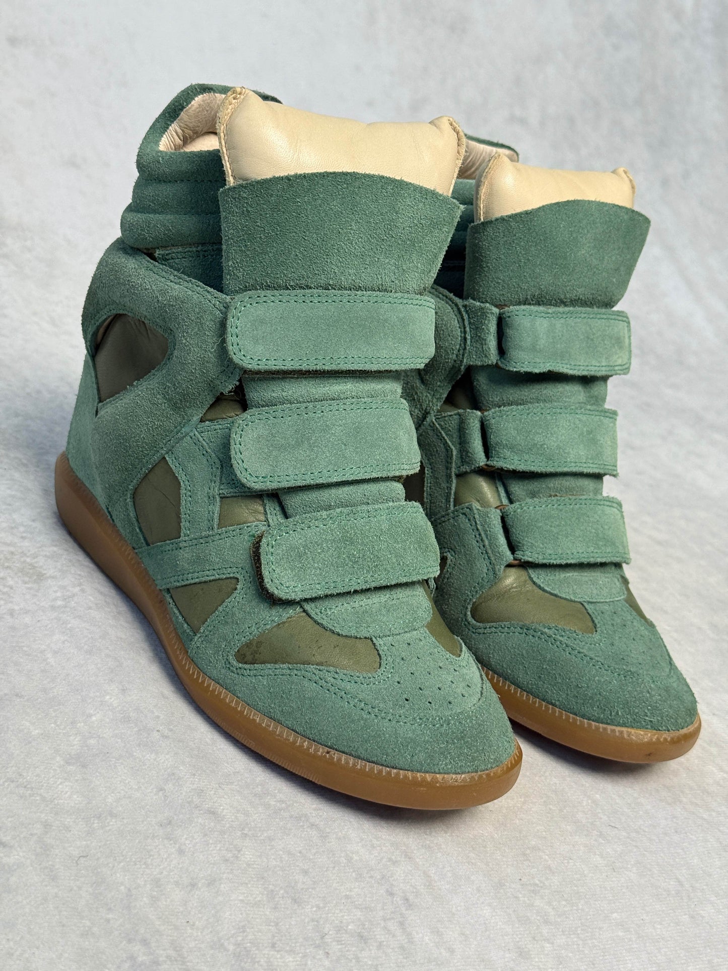 Isabel Marant Bekett Wedge Sneaker Turquoise (37)
