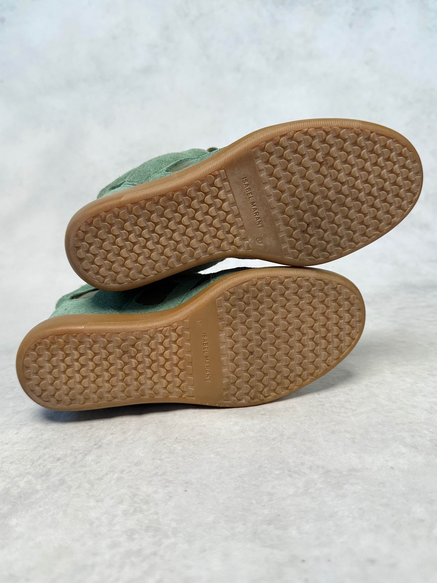 Isabel Marant Bekett Wedge Sneaker Turquoise (37)