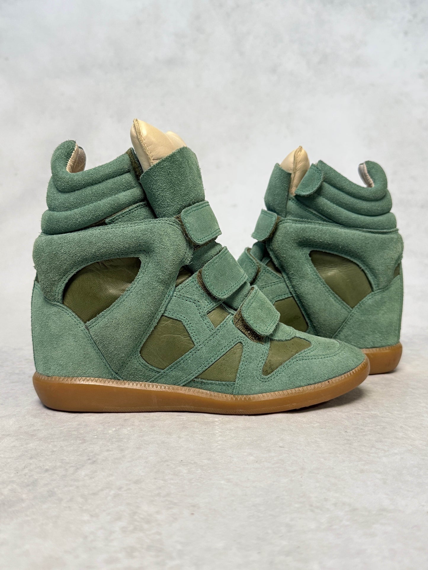 Isabel Marant Bekett Wedge Sneaker Turquoise (37)