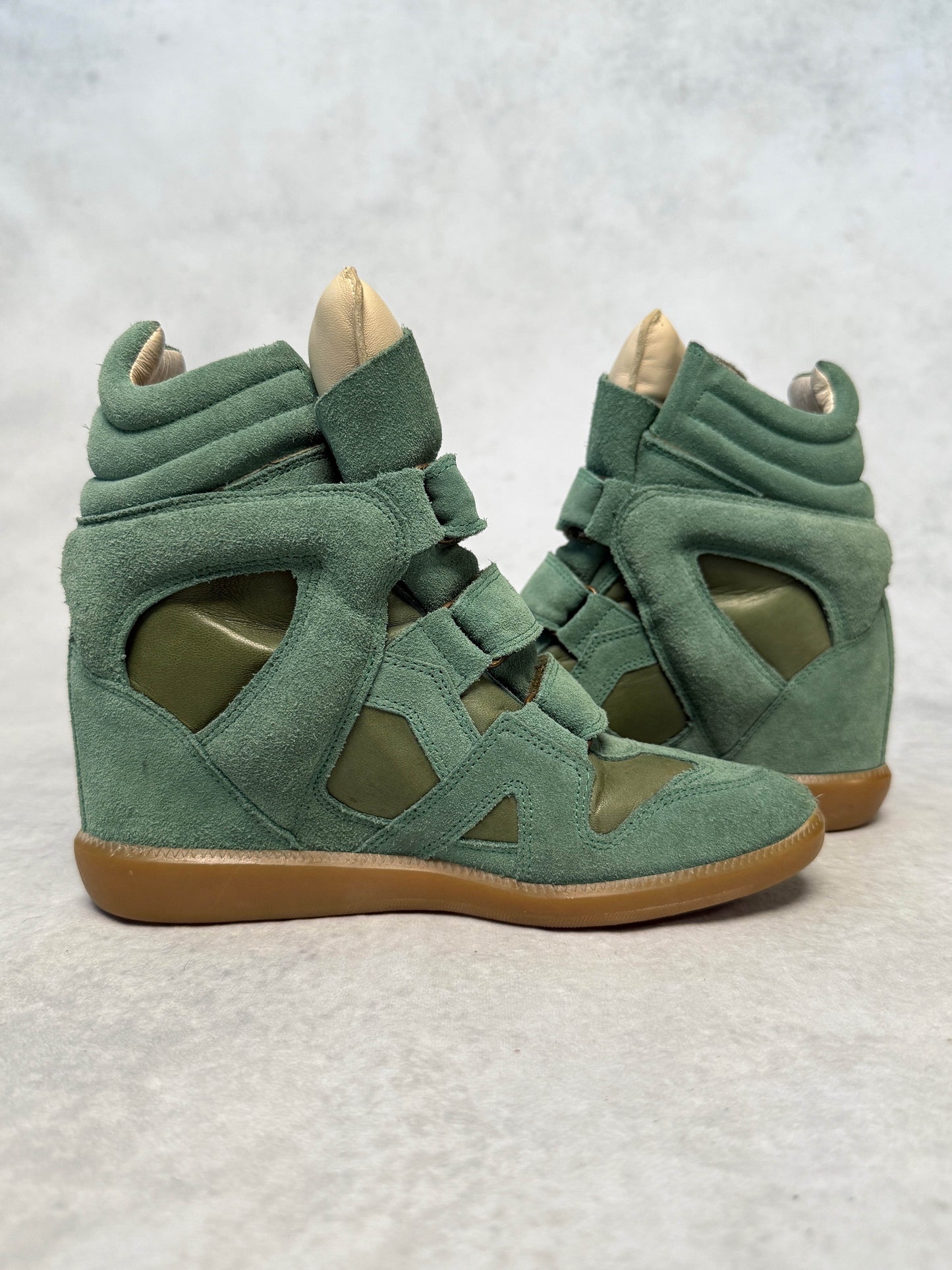 Isabel Marant Bekett Wedge Sneaker Turquoise (37)