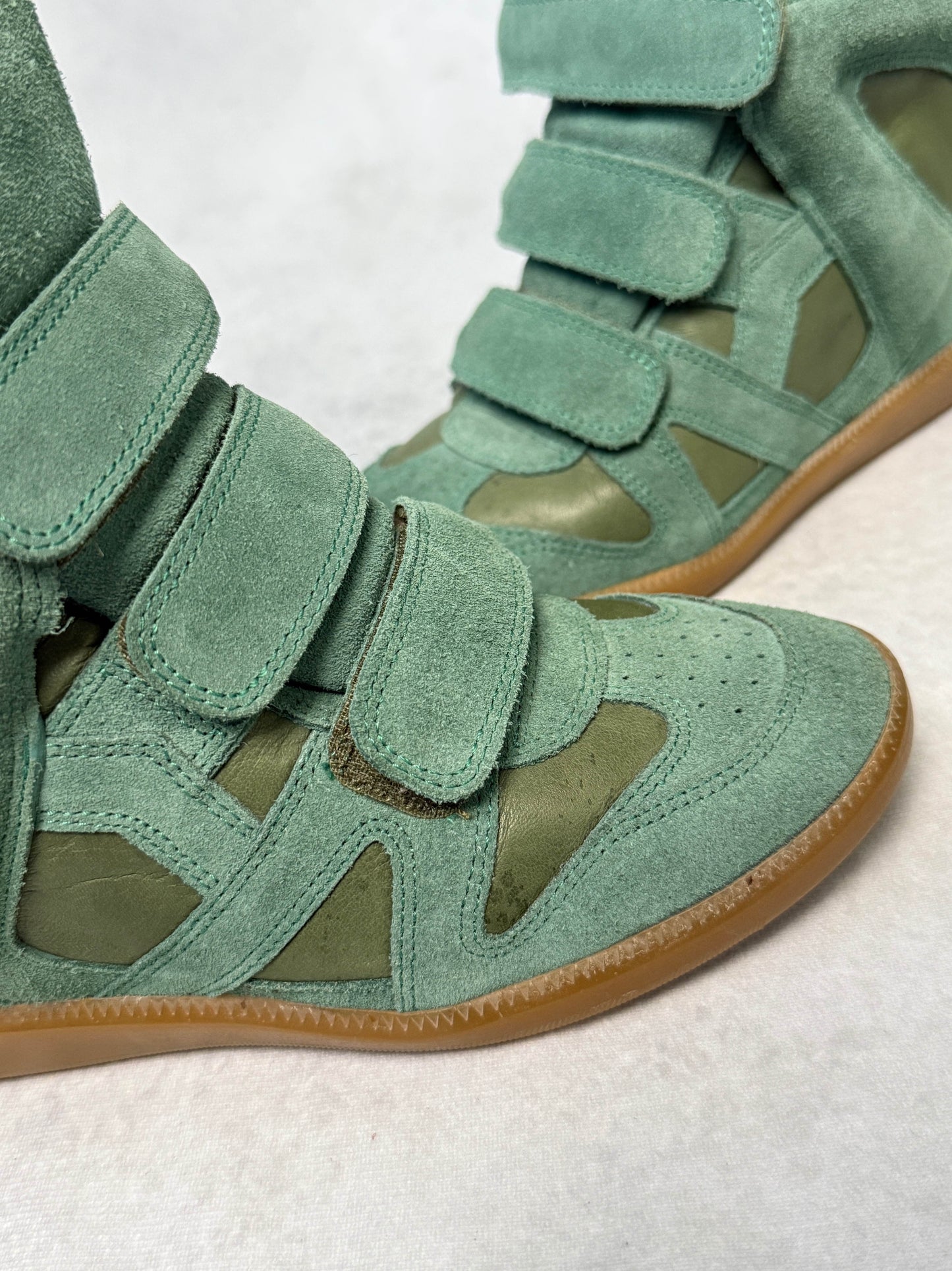 Isabel Marant Bekett Wedge Sneaker Turquoise (37)