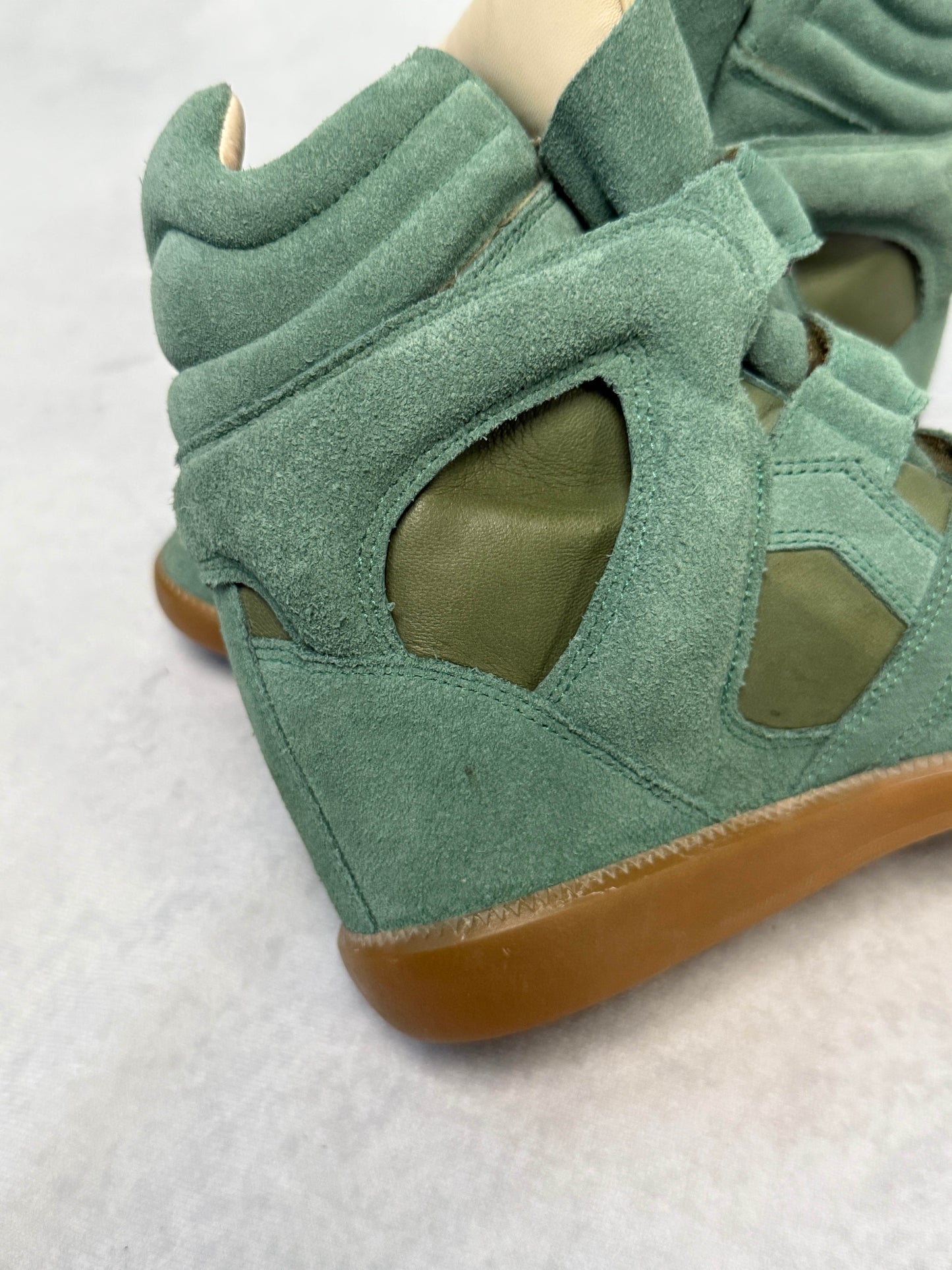 Isabel Marant Bekett Wedge Sneaker Turquoise (37)
