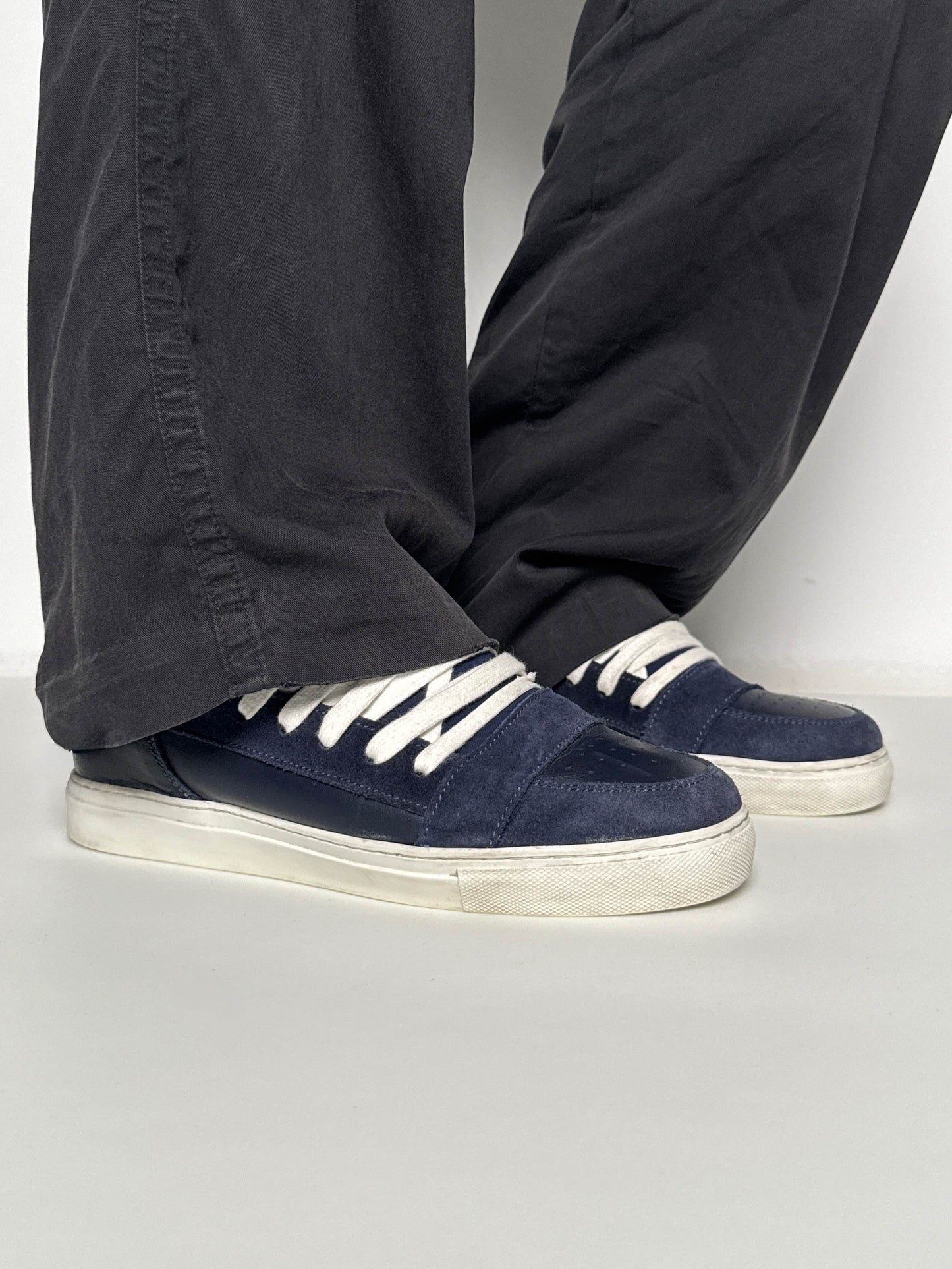 Kris van Assche SS2015 Multilace Low-Tops Navy (41.5)