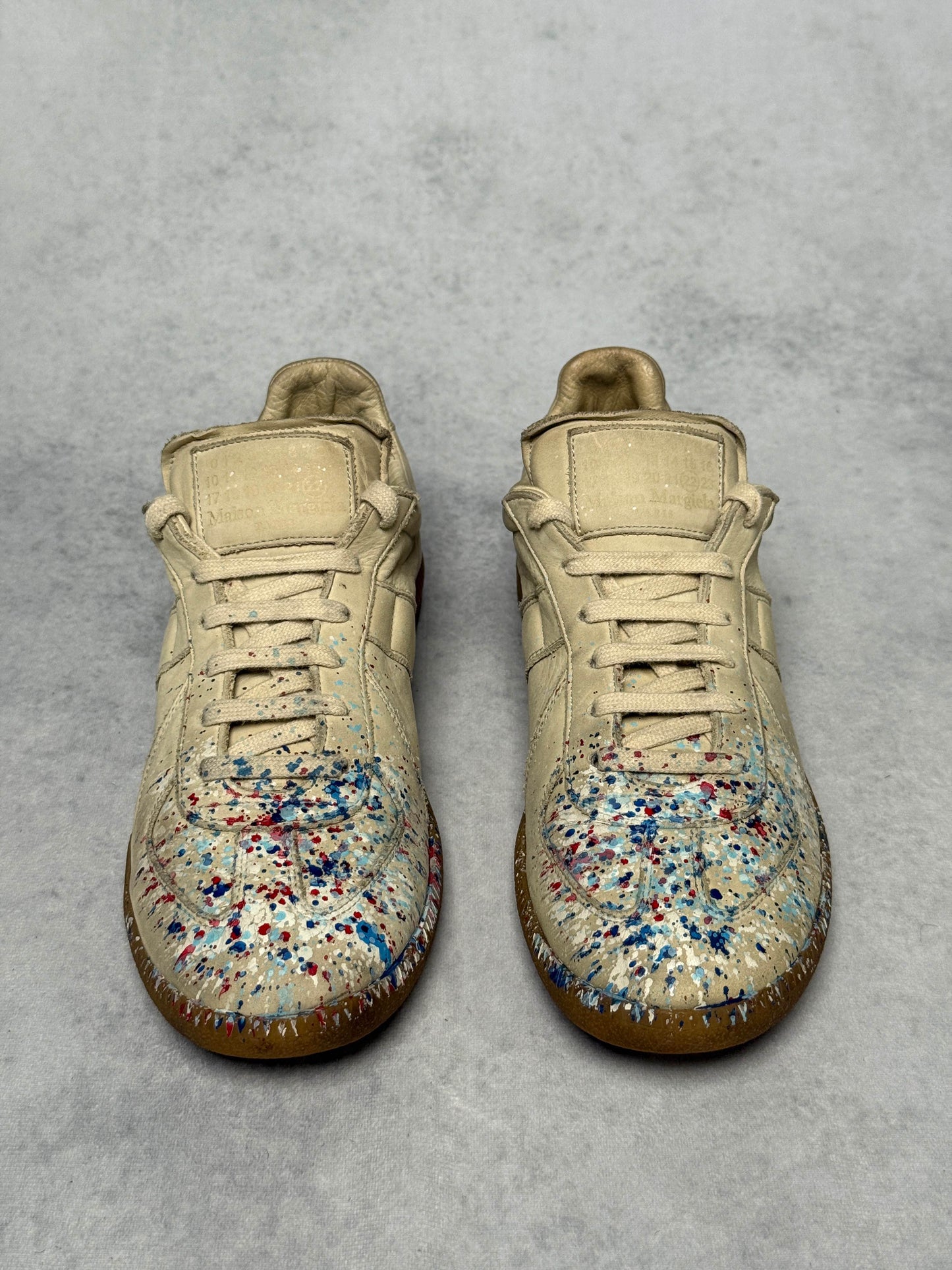 Maison Margiela Replica Low Paint Splatter Cream (40.5)