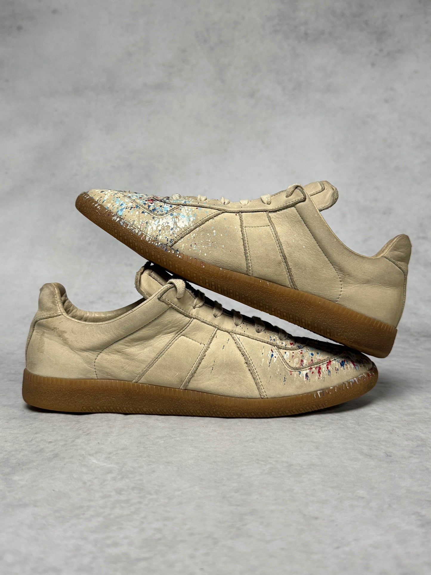 Maison Margiela Replica Low Paint Splatter Cream (40.5)