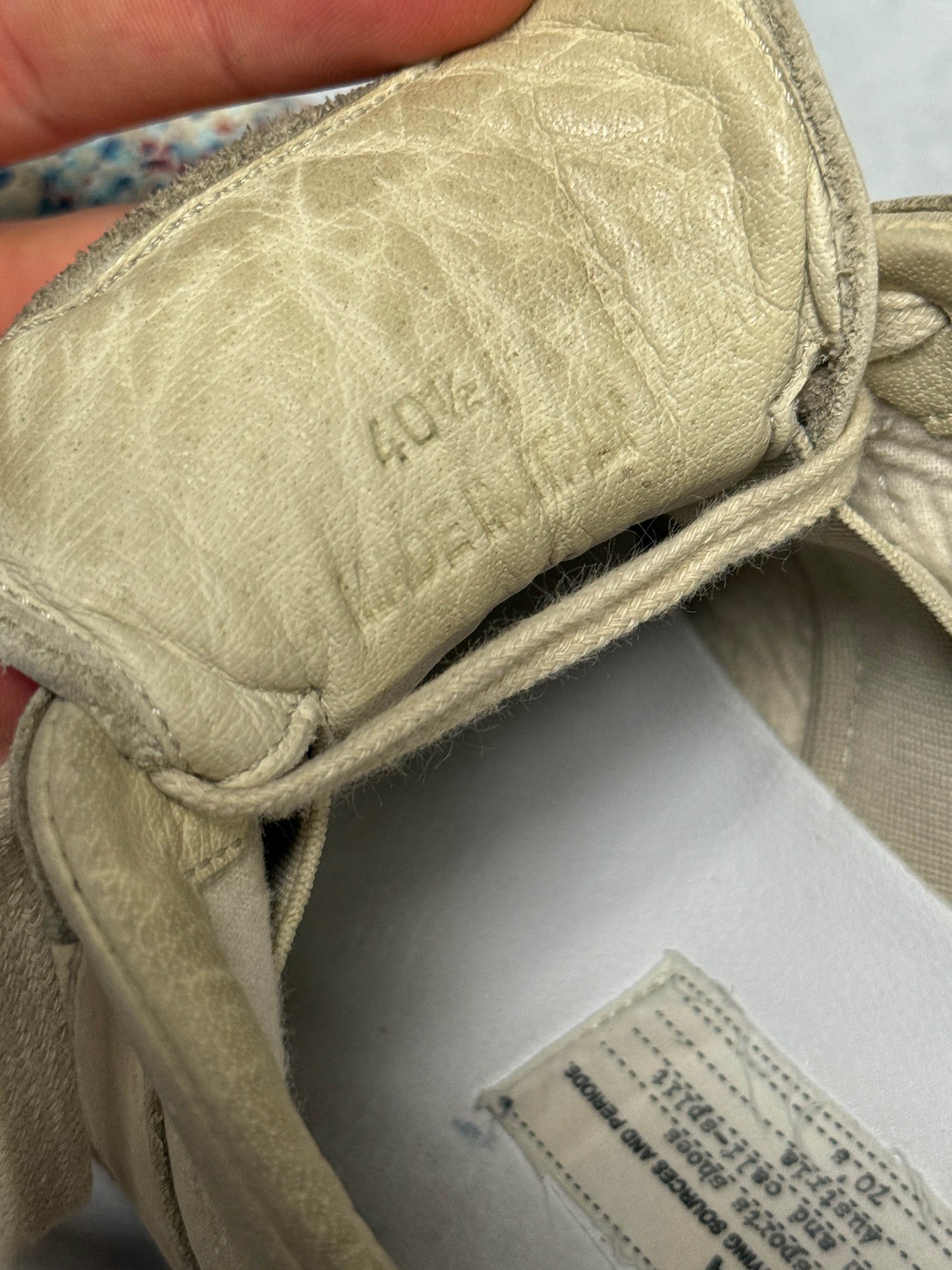 Maison Margiela Replica Low Paint Splatter Cream (40.5)