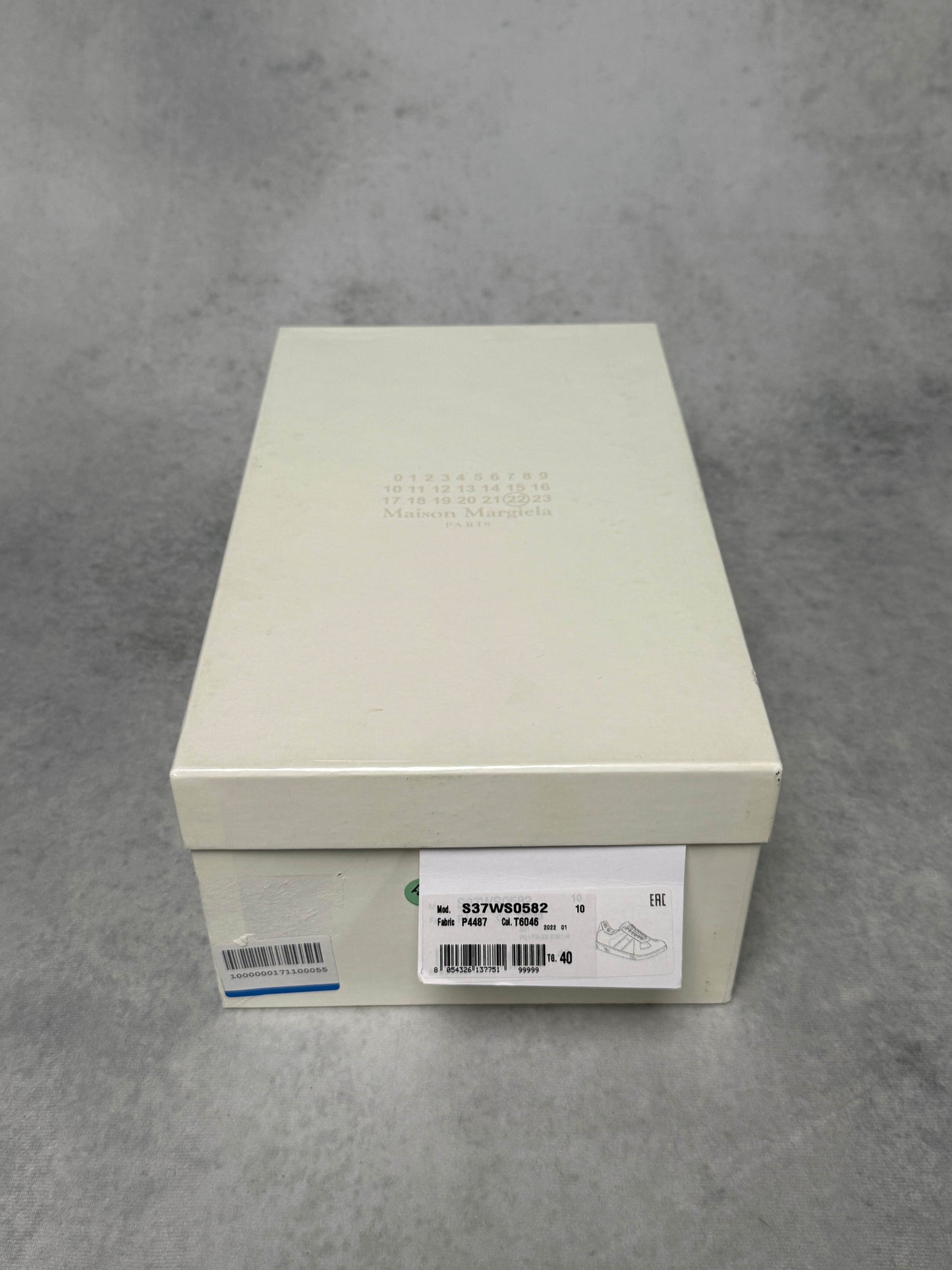 Maion Margiela Replica Low Patent Leather Blue (40)