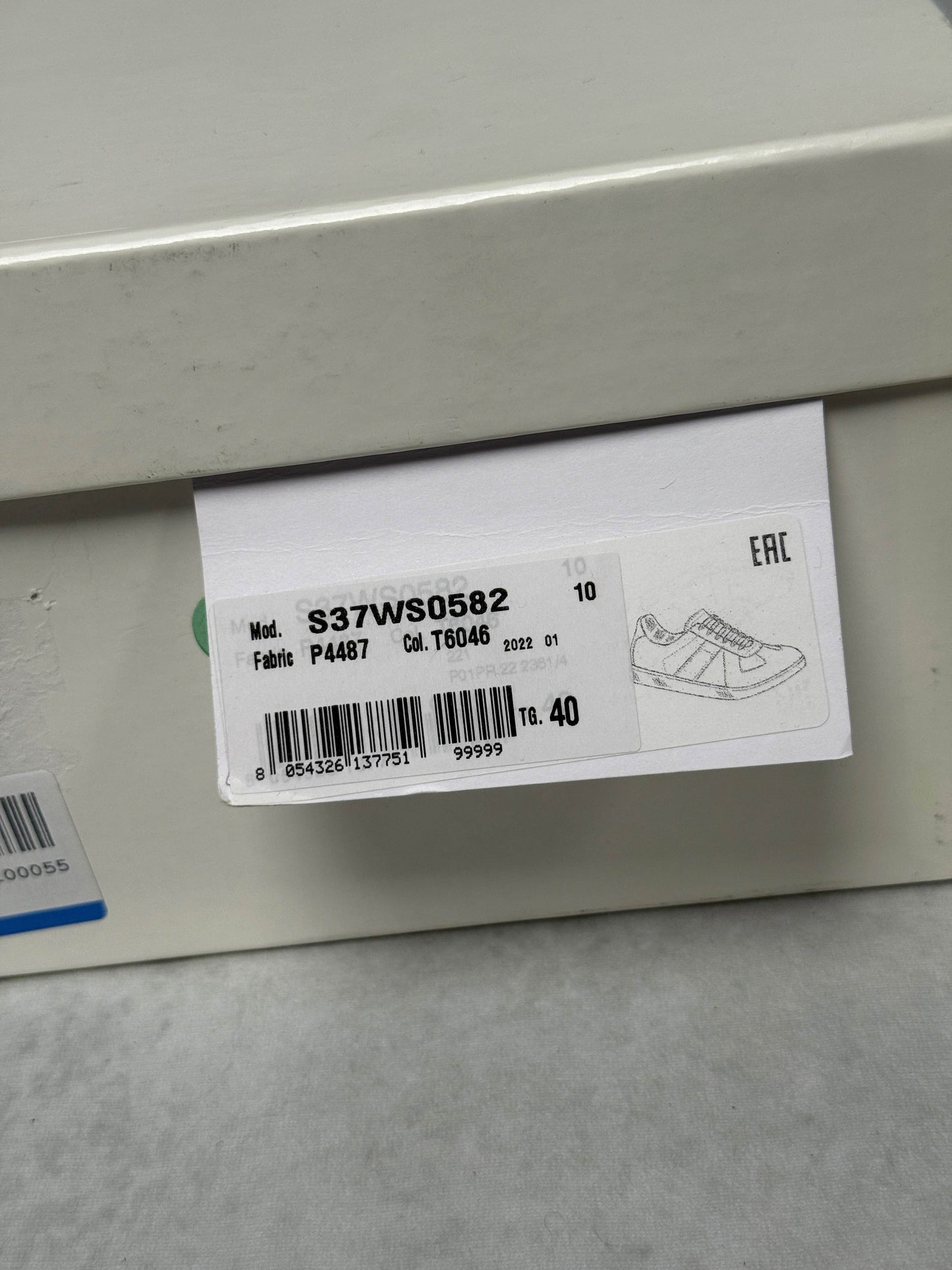 Maion Margiela Replica Low Patent Leather Blue (40)